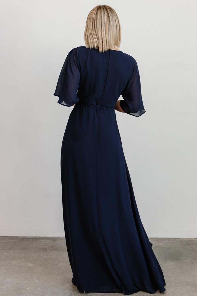 Lilly Wrap Maxi Dress | Navy Very Cheap Cheap Online