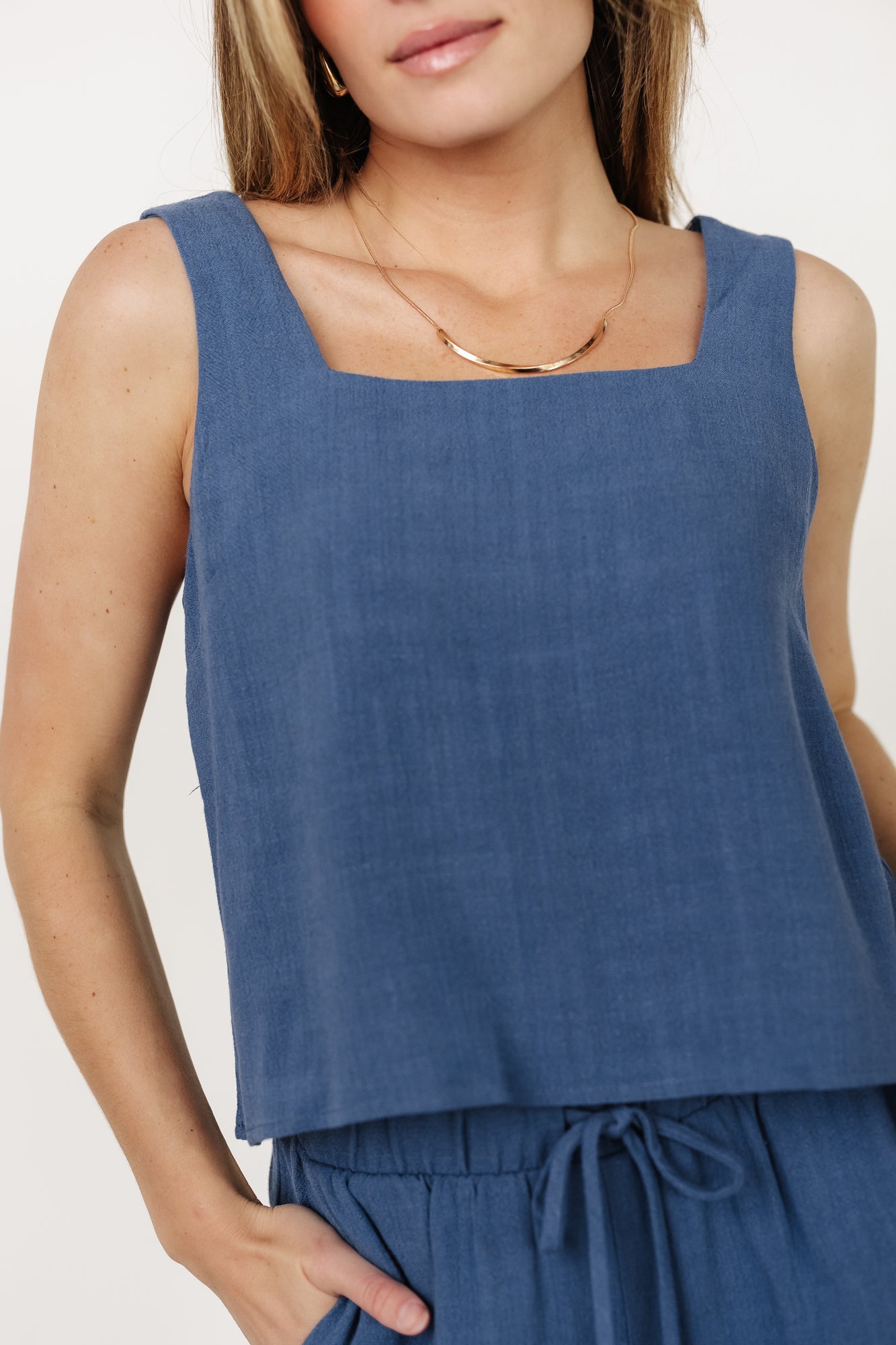 Sparrow Tank + Pants Set | Deep Blue Genuine Cheap Online