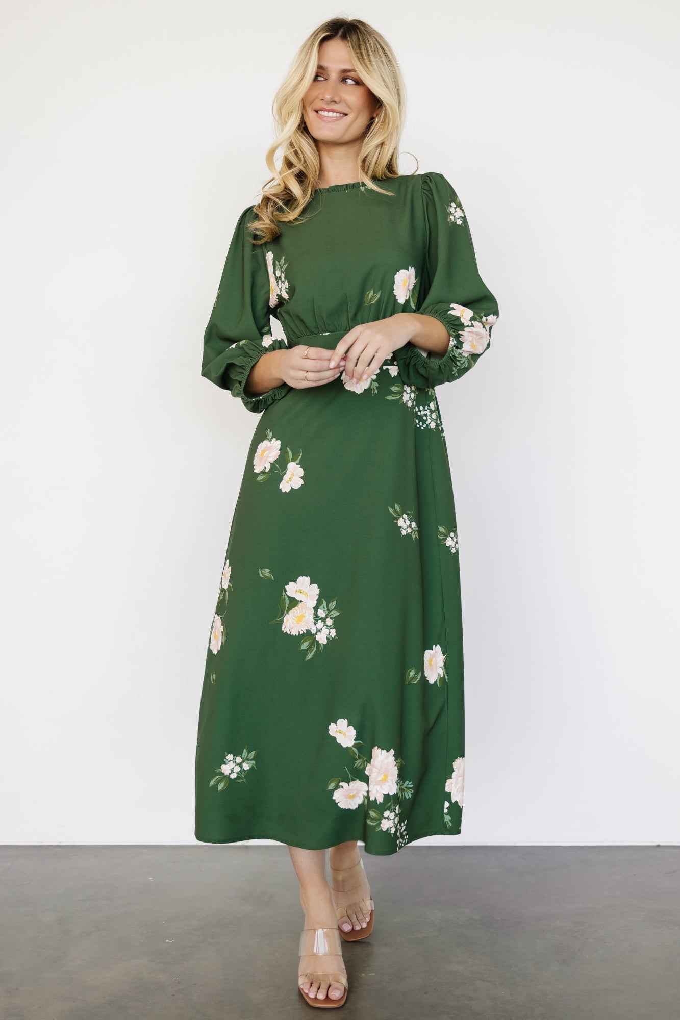 Karalie Maxi Dress | Green Floral Clearance Best Seller