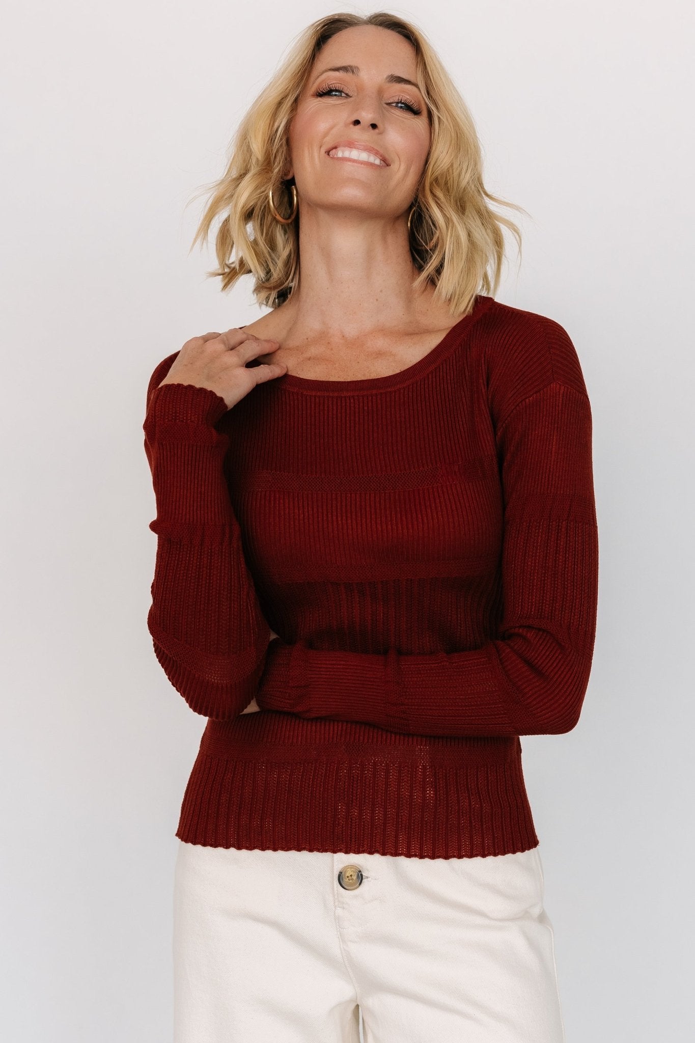 Bren Sweater Top | Brick Sale Online Shop