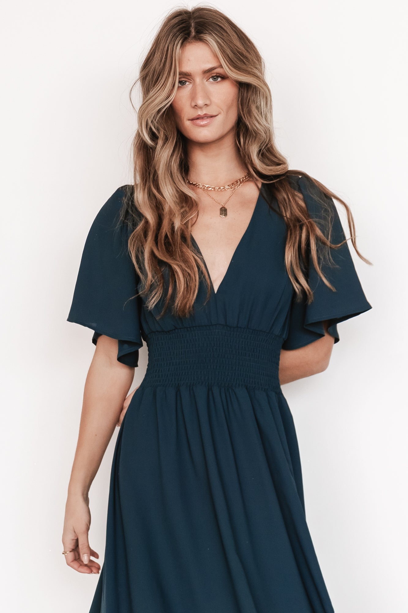 Verona Smocked Maxi Dress | Topaz Discount Wiki