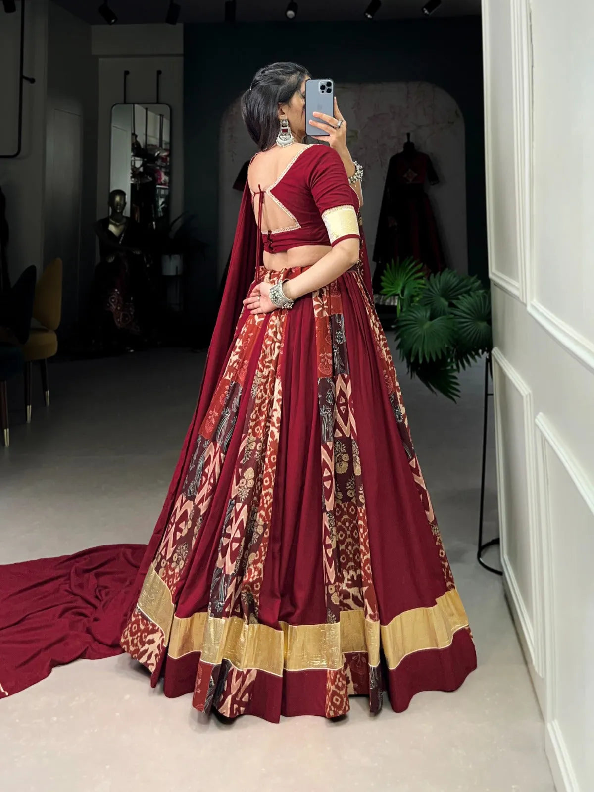 Designer Silk Navratri Lehenga Choli Set Get Authentic Cheap Online