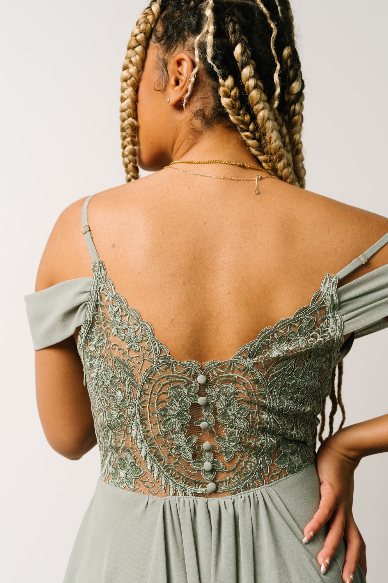 Bianca Lace Maxi Dress | Dusty Sage Cheap Best Store To Get