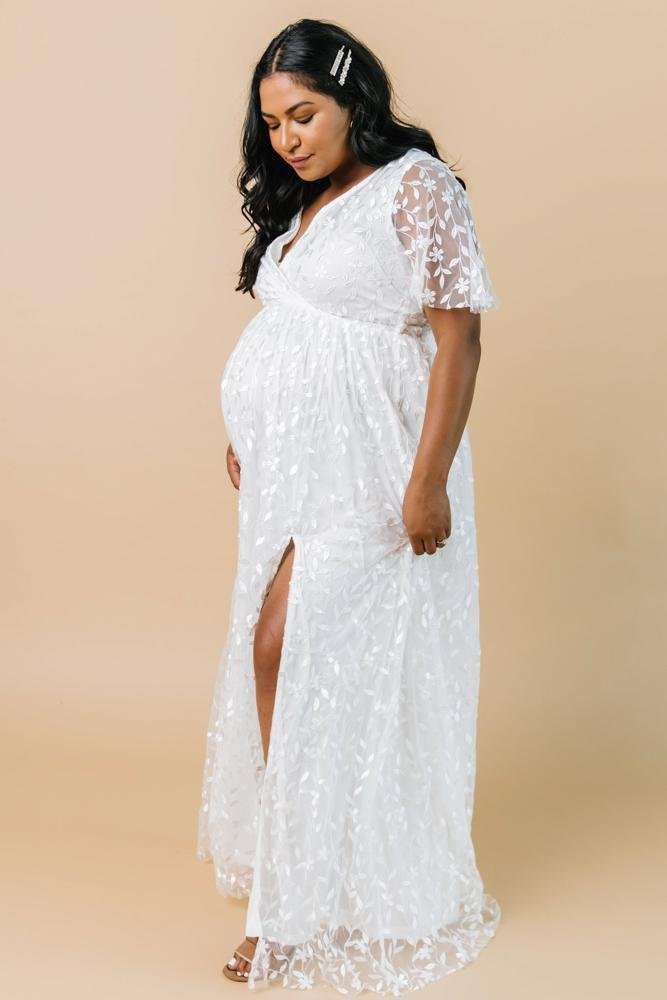 Marseille Embossed Maxi Dress | White Online Shop From China