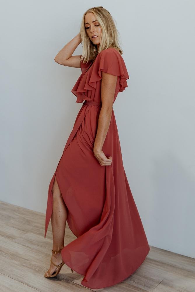 Katya Ruffle Maxi Dress | Rosewood Sale In China