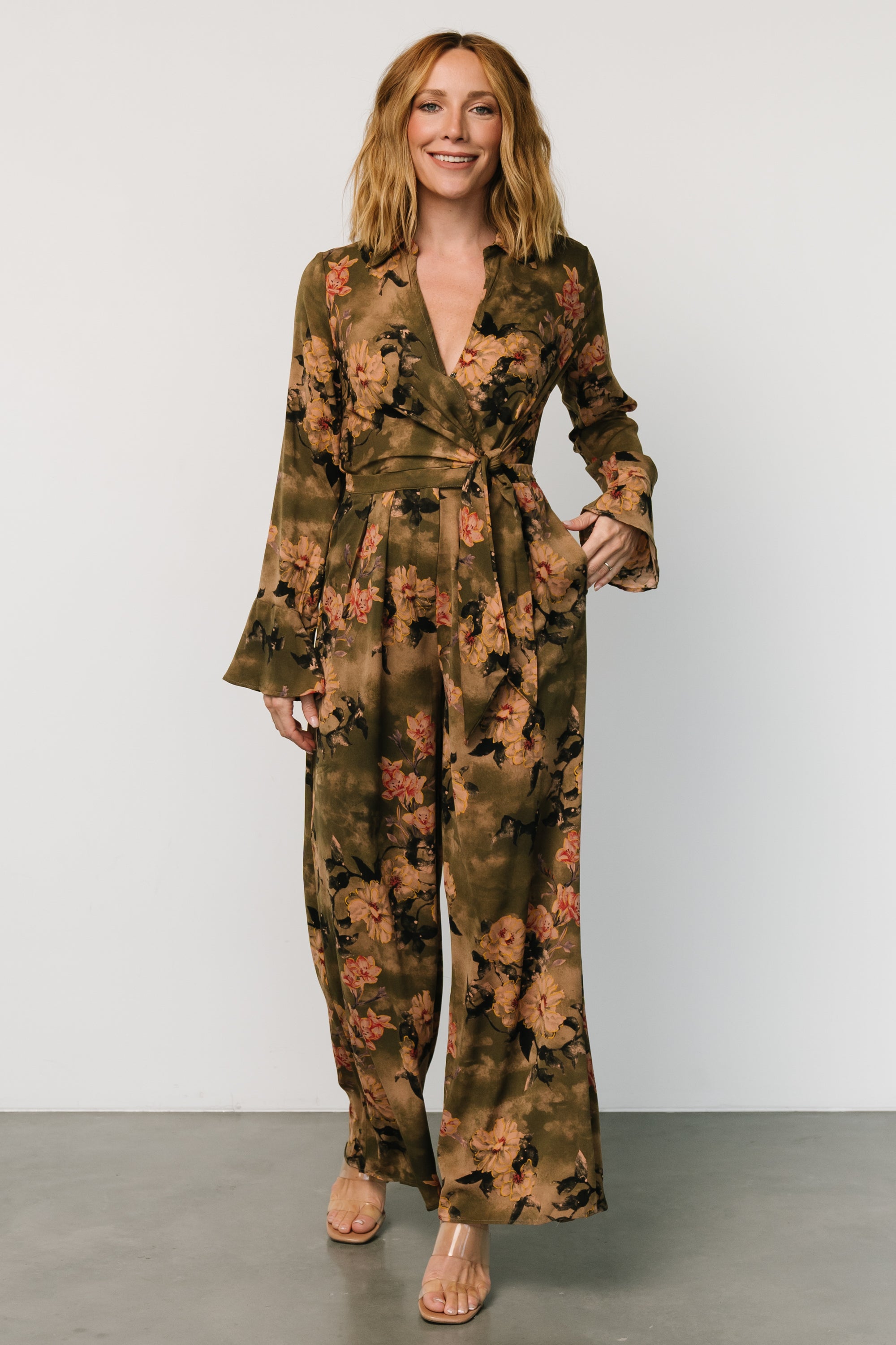 Henderson Jumpsuit | Olive Multi Clearance Limited Edition