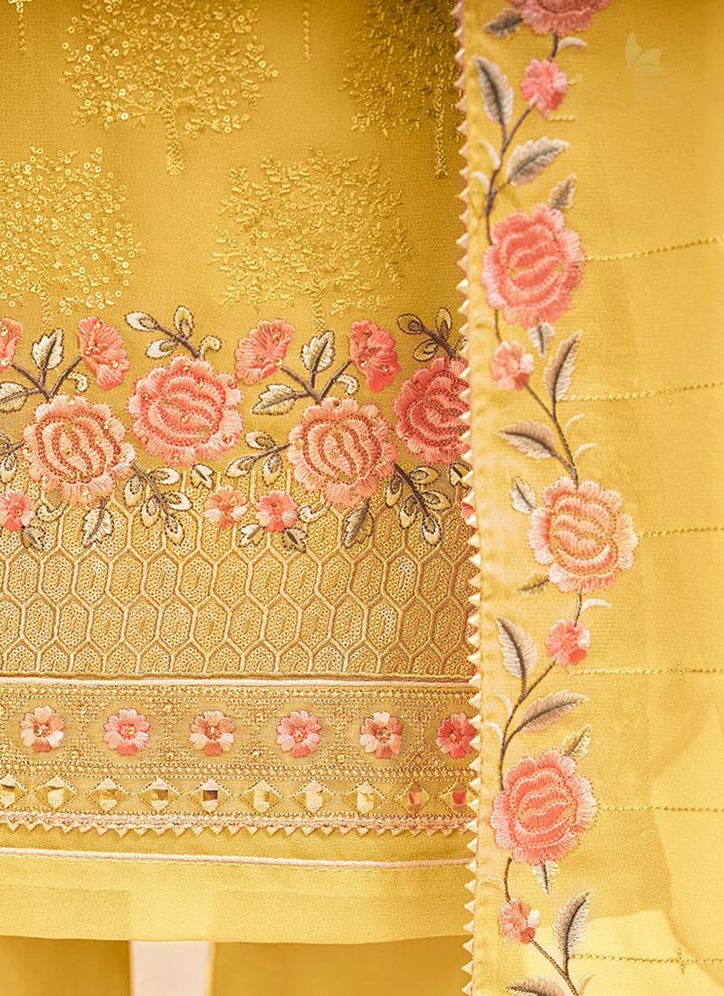 Yellow Pant Style Salwar Kameez Visit New Cheap Pice