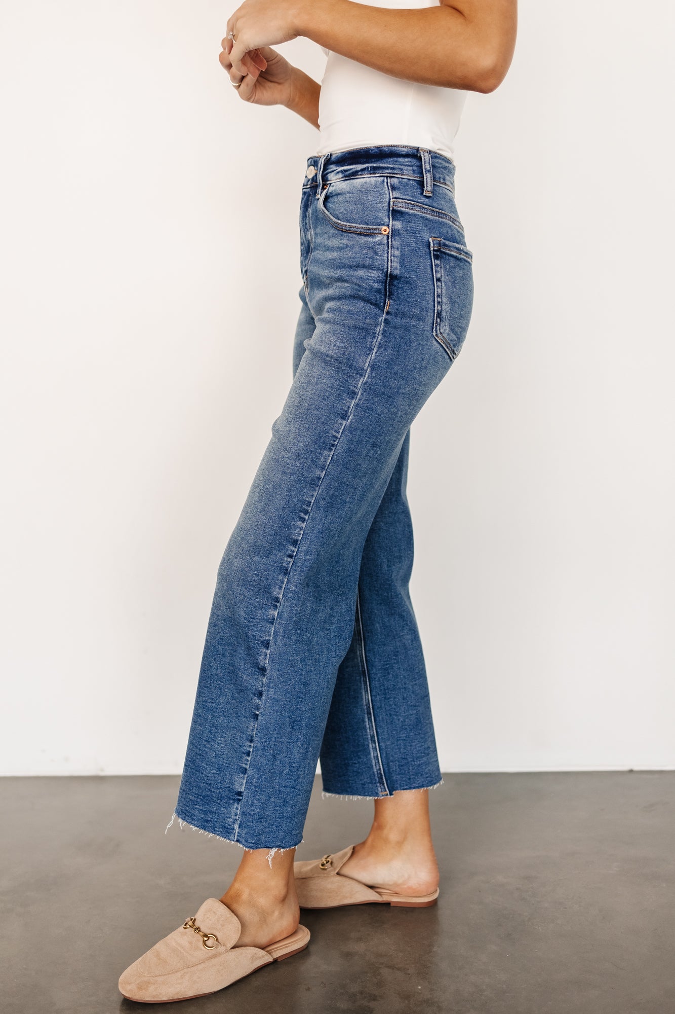 Kirby High Rise Wide Leg Jeans | Medium Wash View