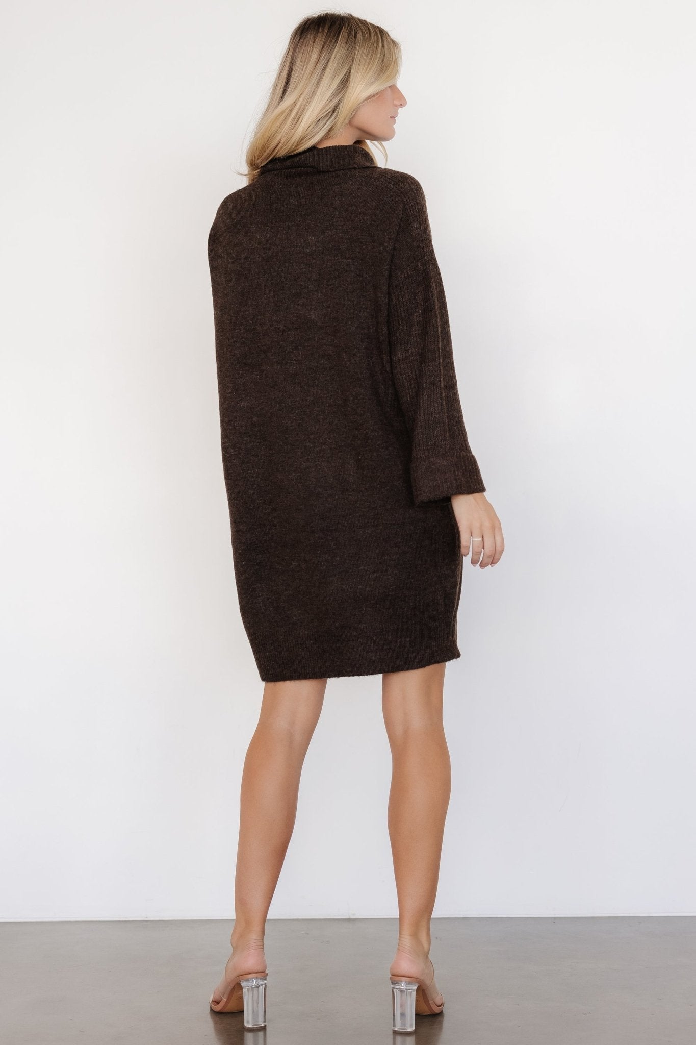 Amy Sweater Dress | Dark Brown Affordable Sale Online