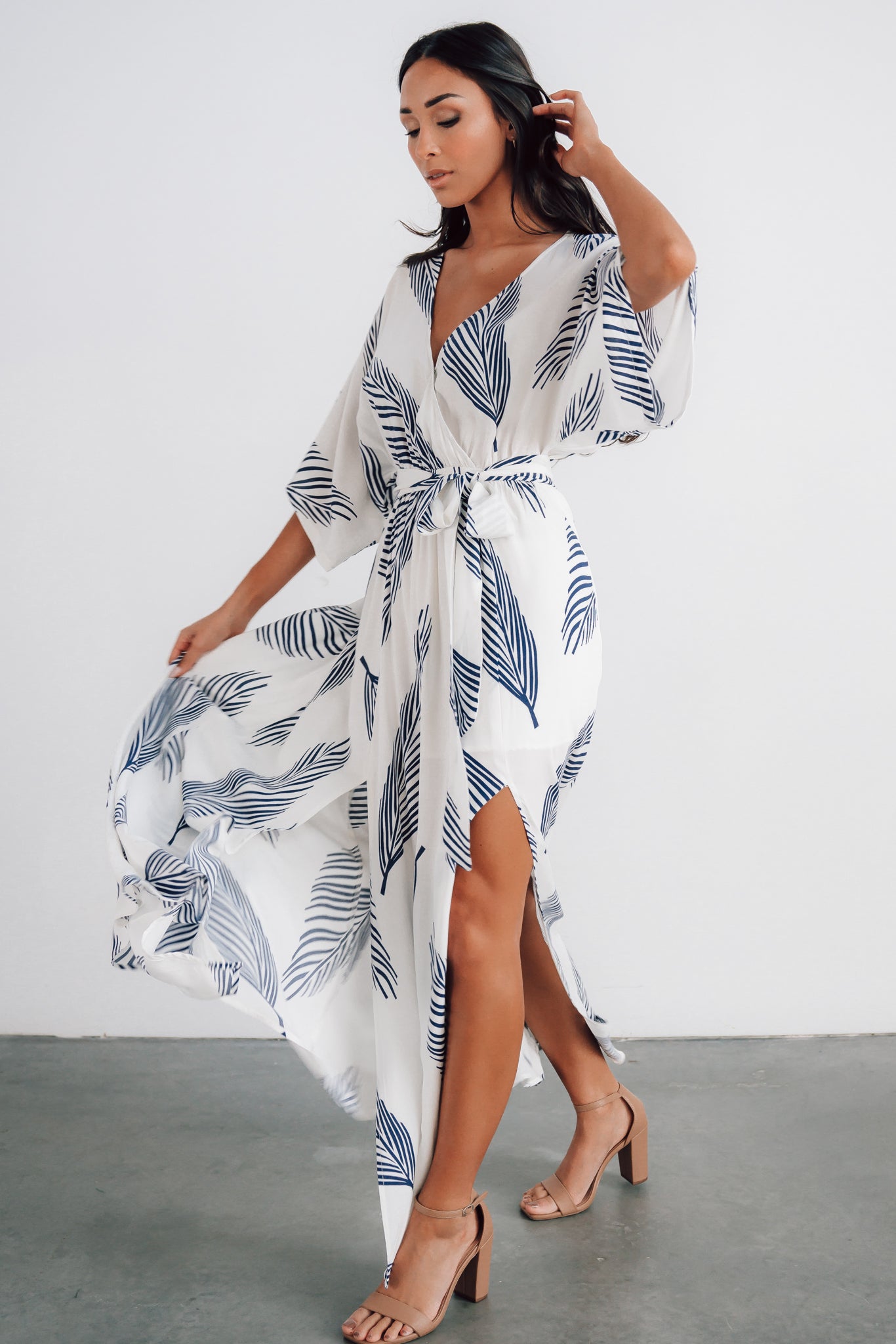 Corinth Maxi Dress | Navy Print Sale Outlet