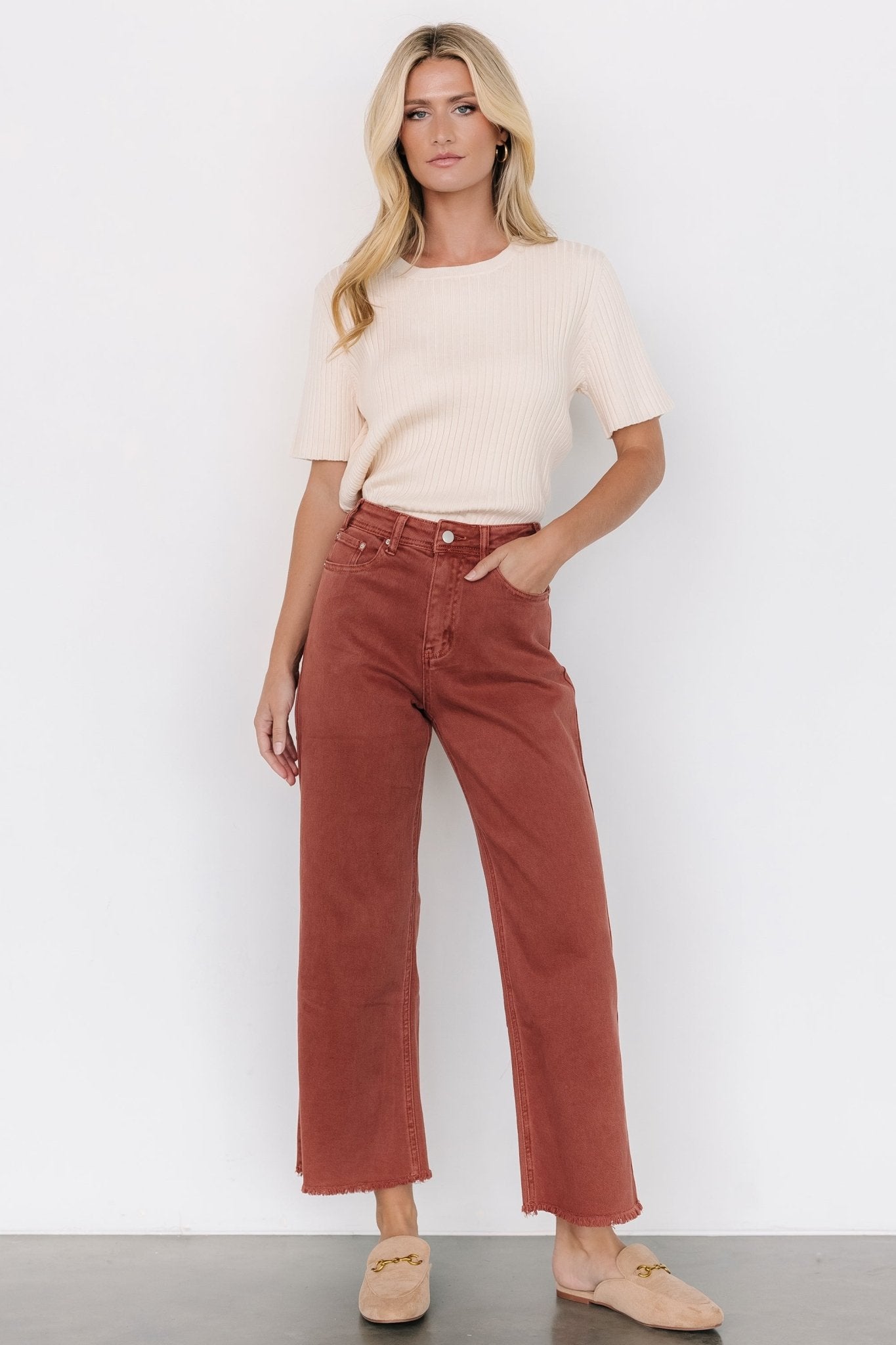 Spence Denim Pants | Terracotta Outlet For You