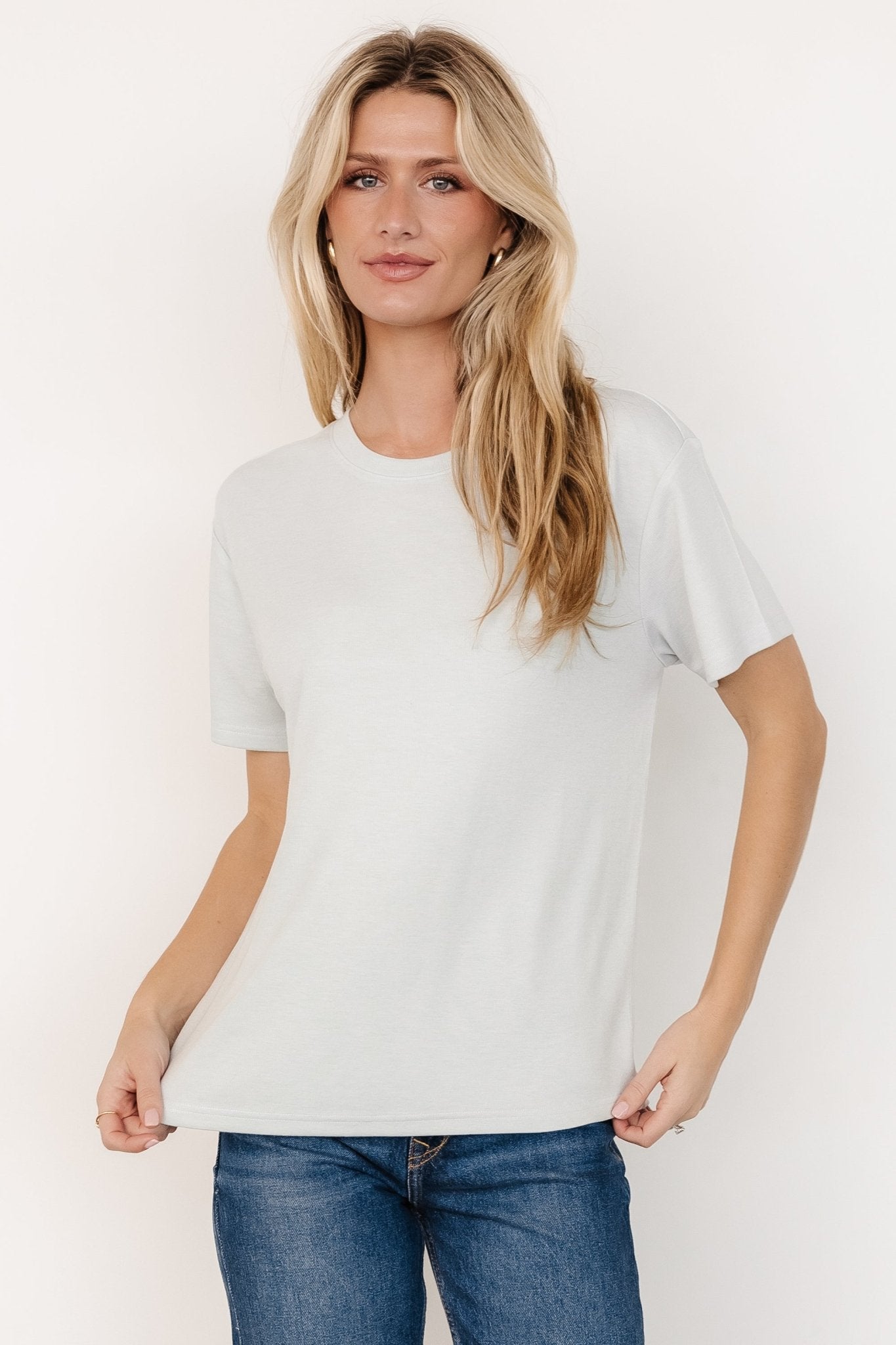 Elliot Relaxed Tee | Pale Mint Original Online