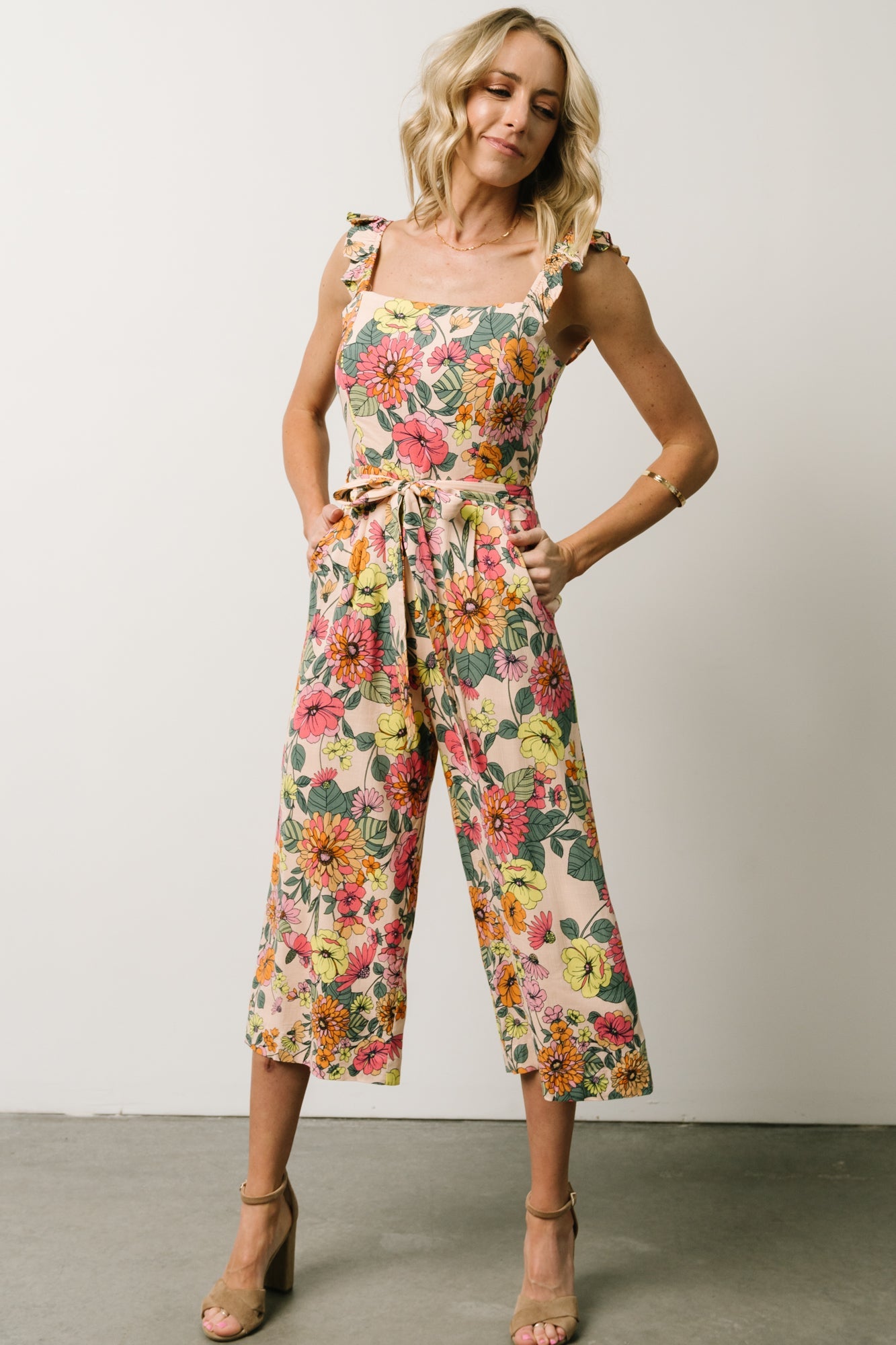 Gemma Jumpsuit | Multi Floral Cheap Pictures