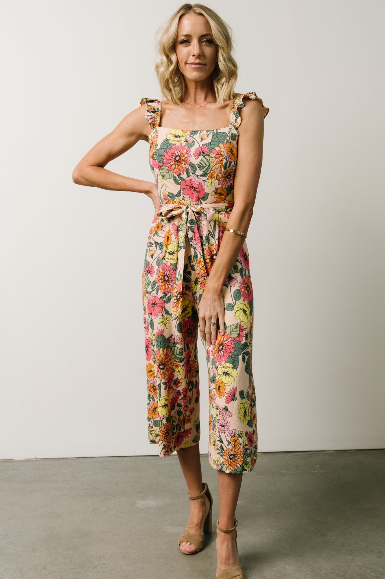 Gemma Jumpsuit | Multi Floral Cheap Pictures