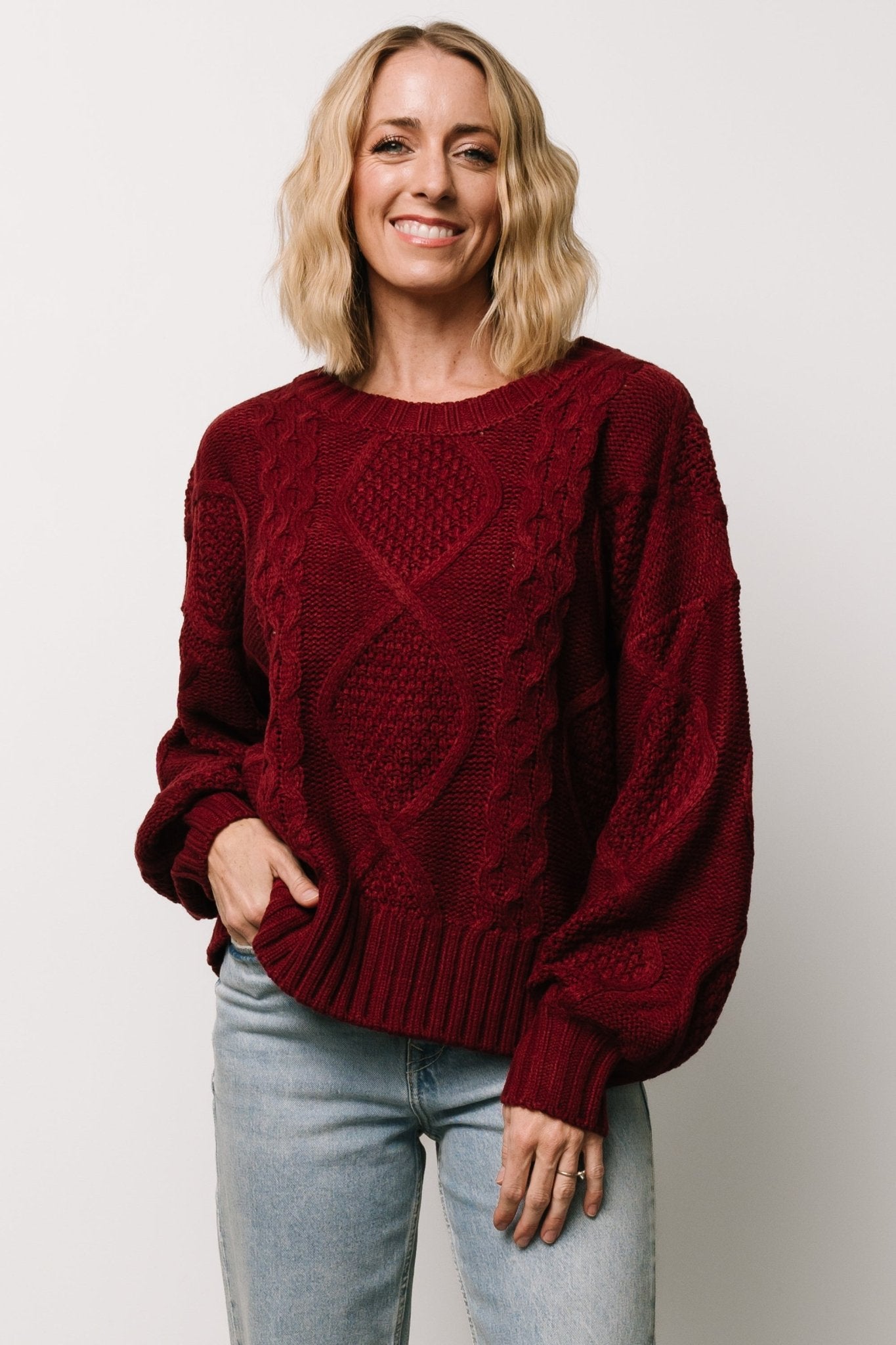 Anthony Knit Sweater | Wine Latest Collections Online