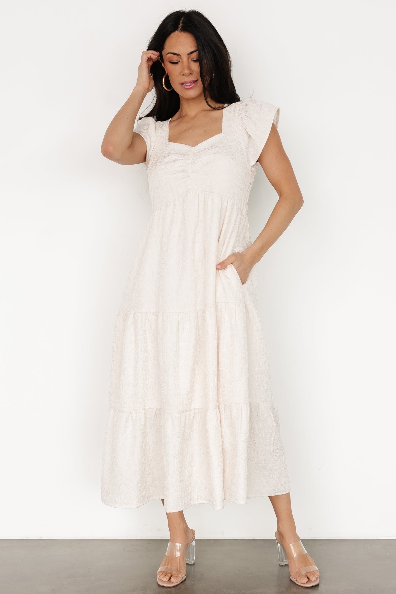 Kesler Midi Dress | Cream Pay With Paypal Cheap Online