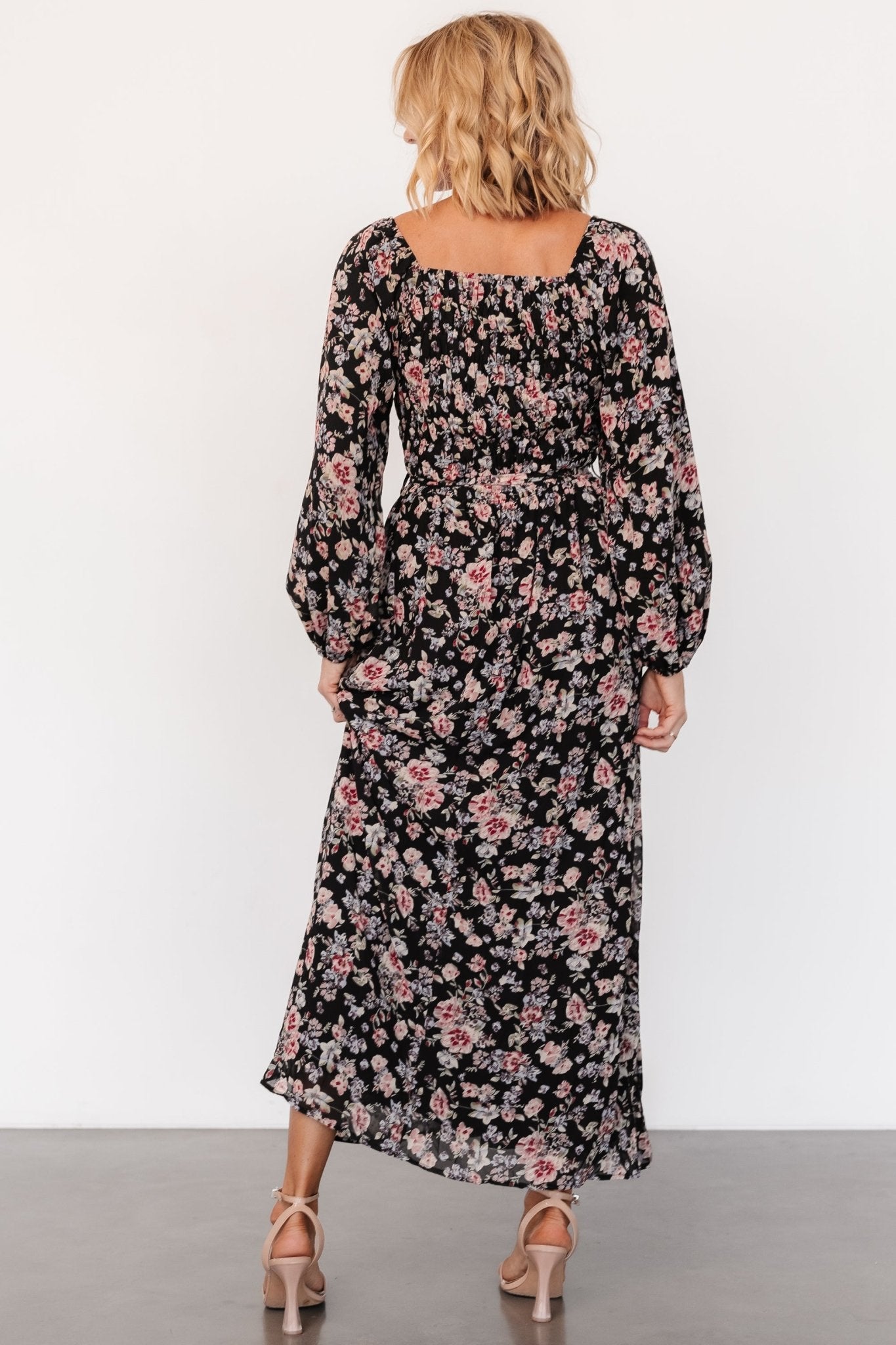 Della Dress | Black Multi Floral Get Authentic Cheap Pice