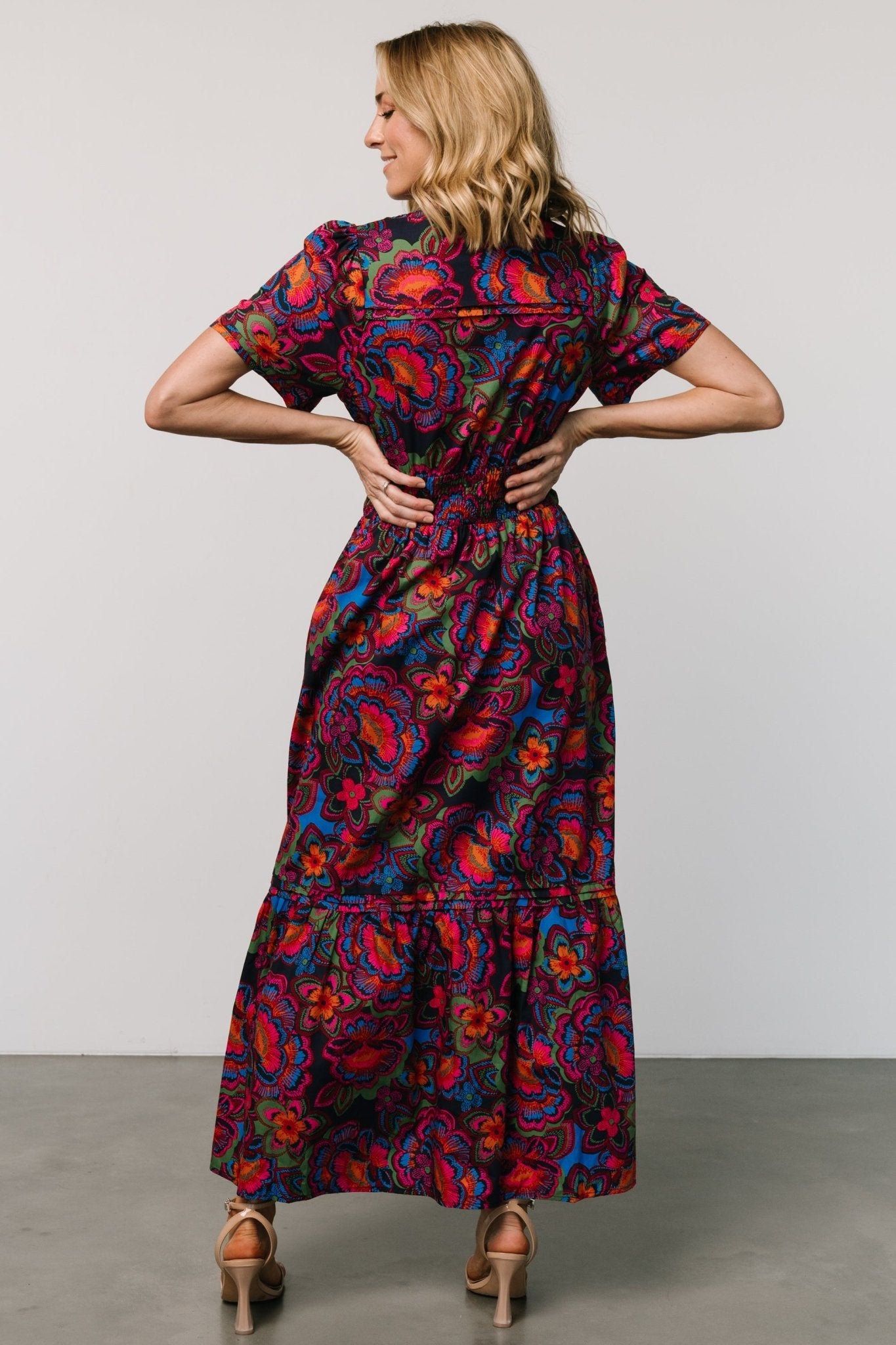 Vera Maxi Dress | Midnight Fuchsia Print Clearance Largest Supplier