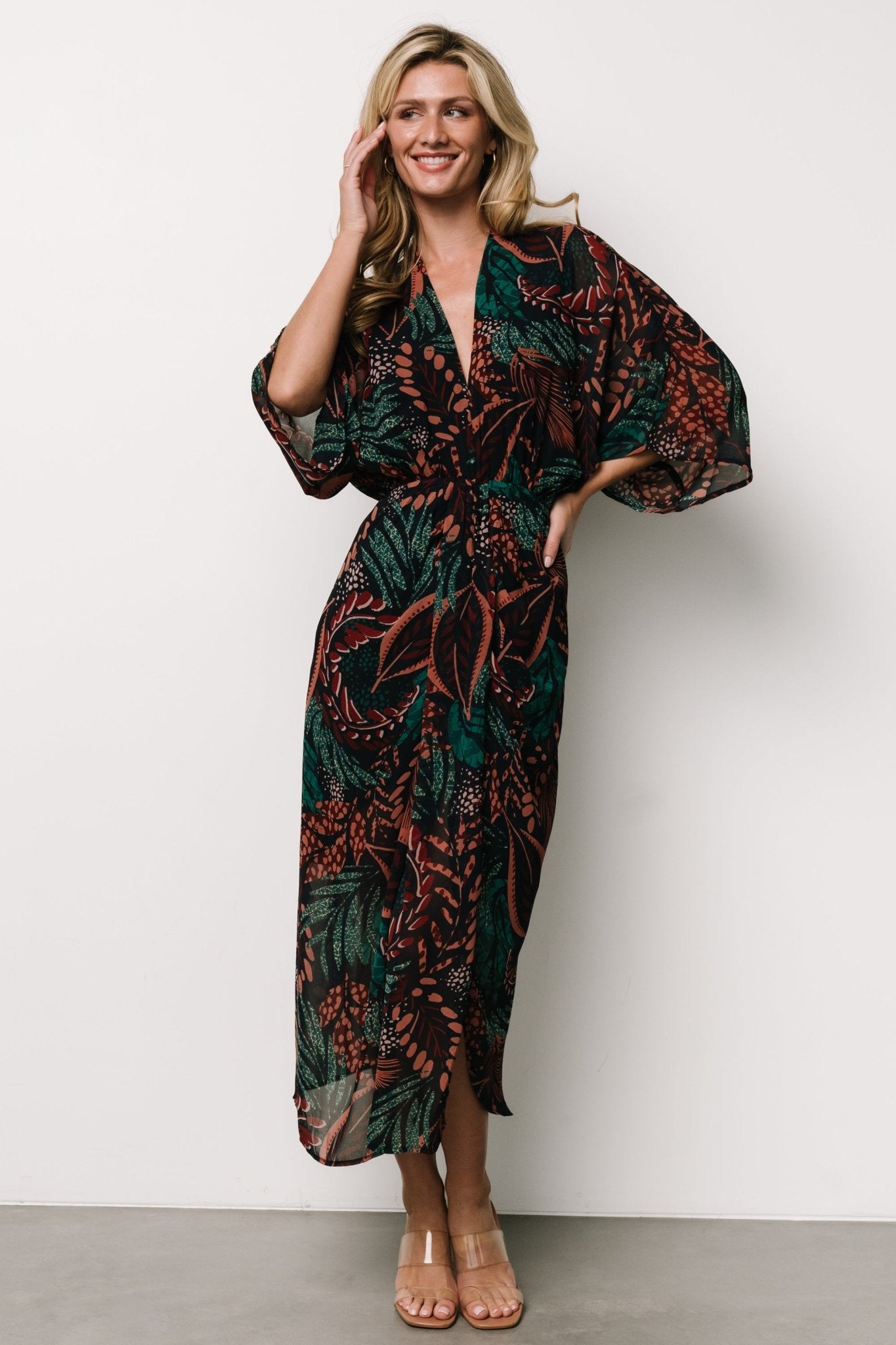 Johana Midi Dress | Midnight Multi Print How Much Online