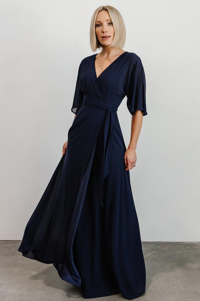 Lilly Wrap Maxi Dress | Navy Very Cheap Cheap Online