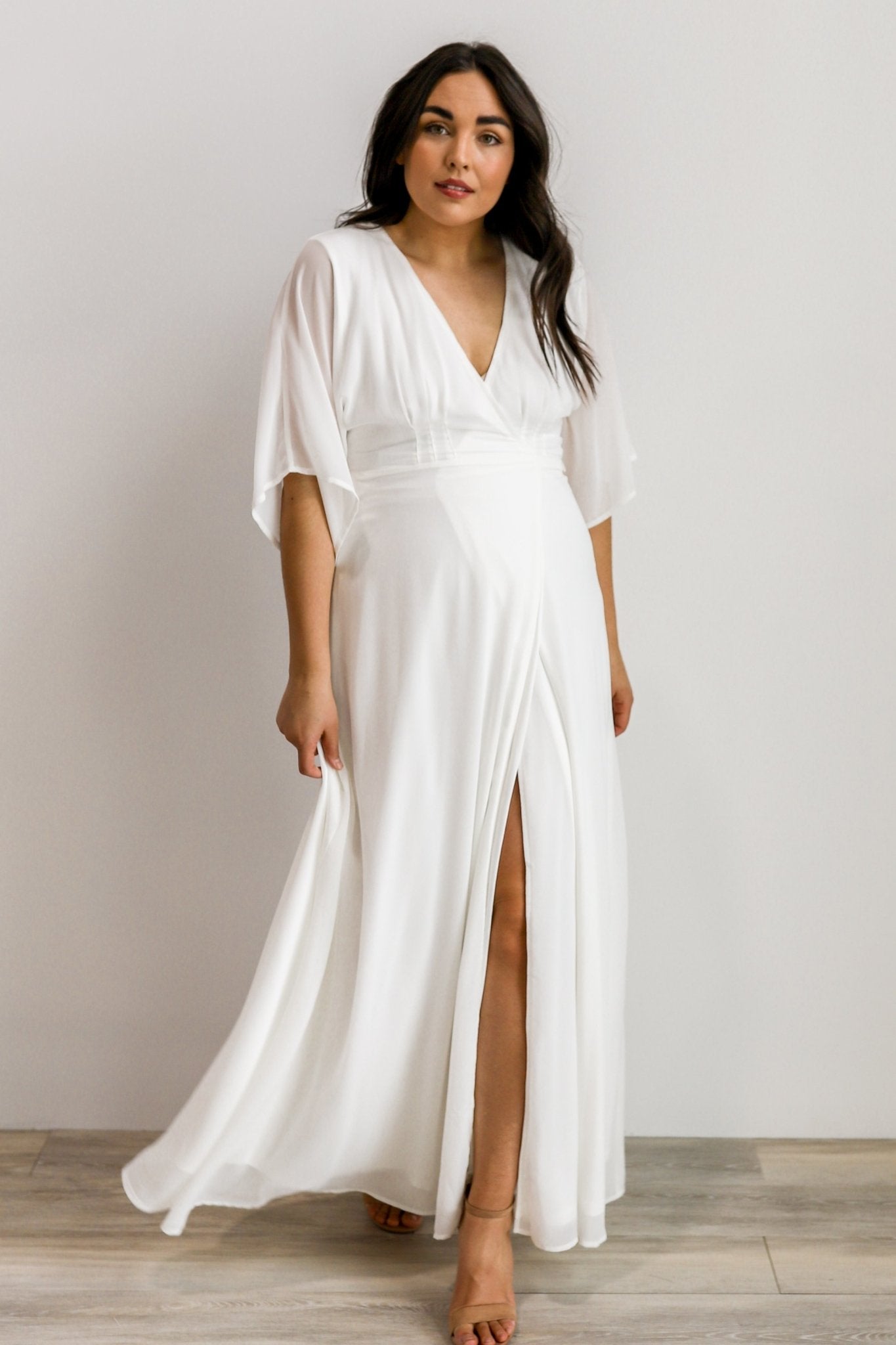 Lilly Wrap Maxi Dress | Off White Collections For Sale