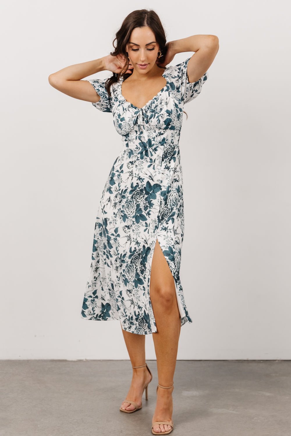 Cadence Midi Dress | Jade Floral Outlet Cheap Online