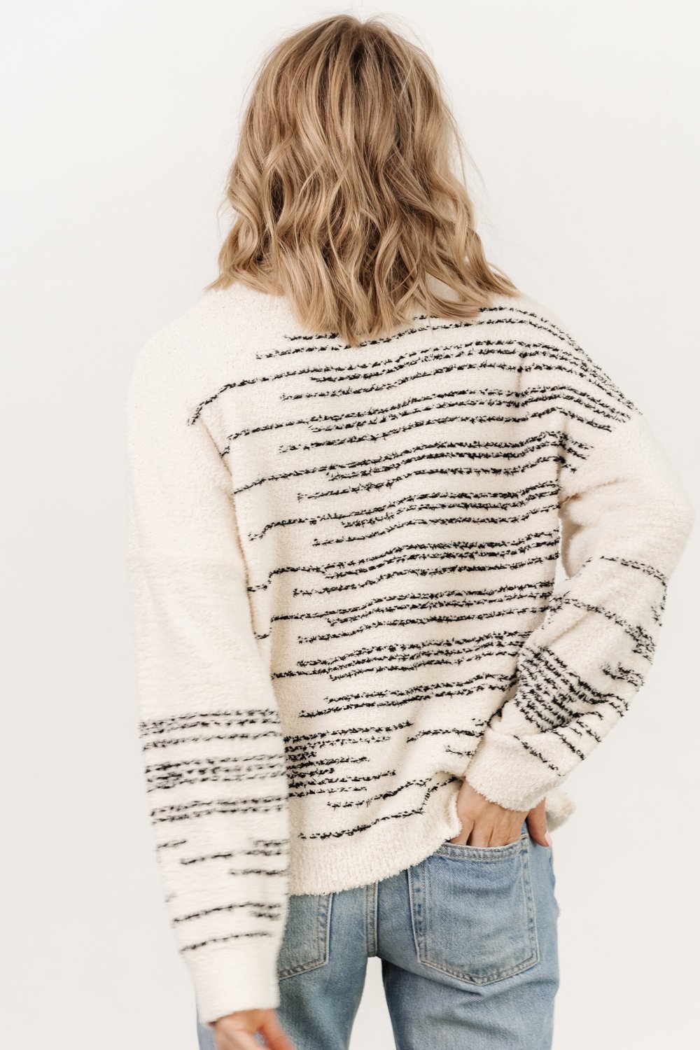 Jubes Geo Sweater | Black + Cream Free Shipping Buy