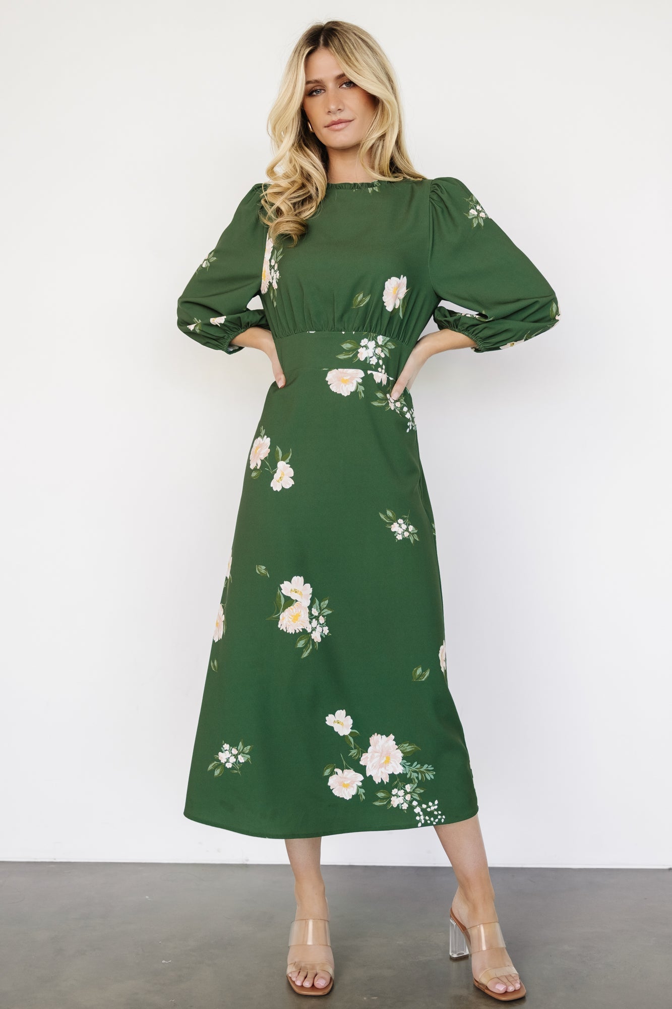 Karalie Maxi Dress | Green Floral Clearance Best Seller