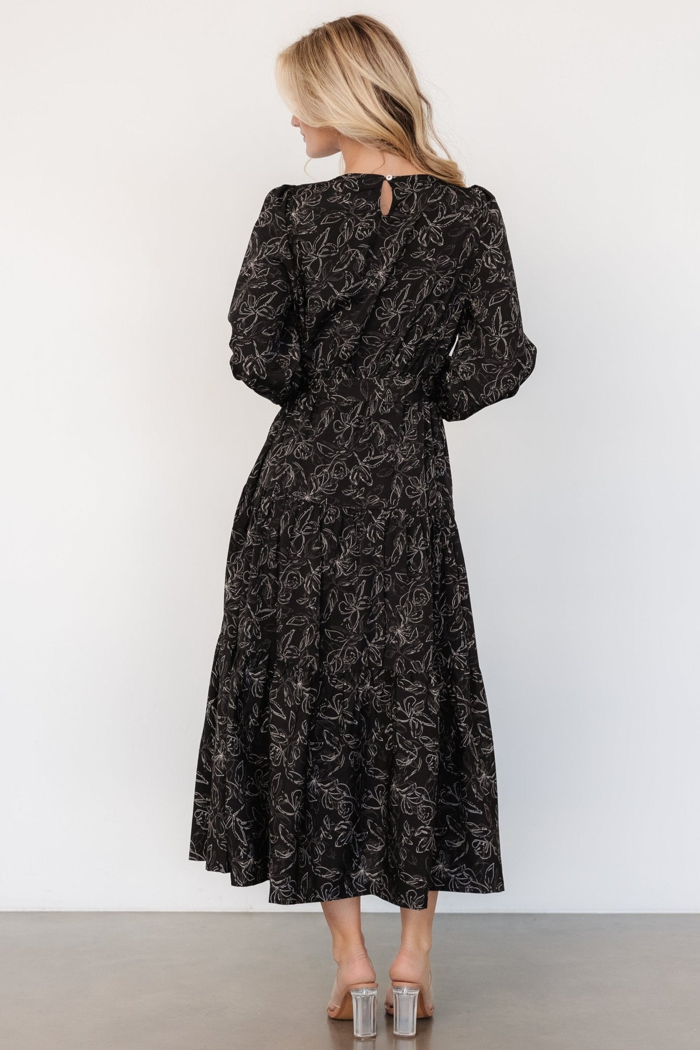 Ashlyn Long Sleeve Dress | Black Print Clearance Wide Range Of