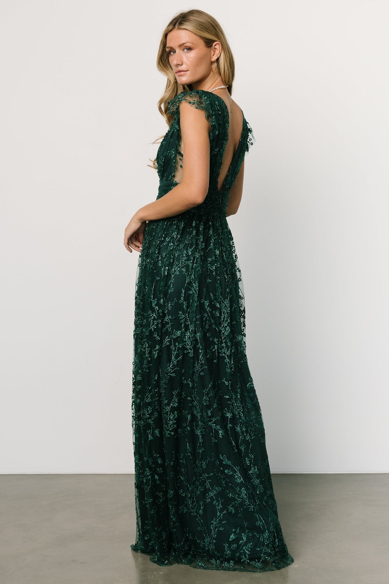 Arlene Shimmer Gown | Emerald Fashion Style For Sale