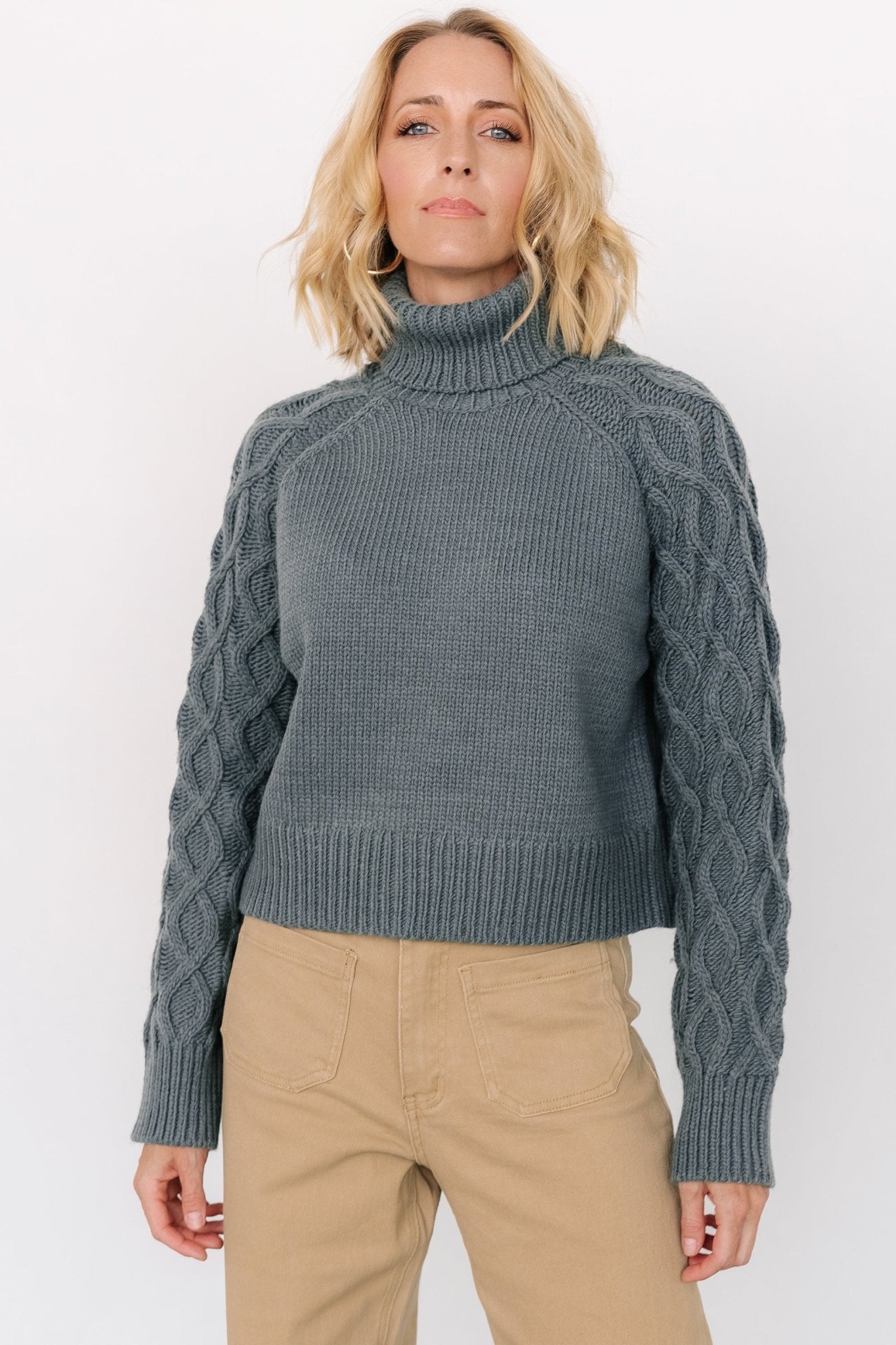 Vonn Turtleneck Sweater | Winter Green For Sale Online