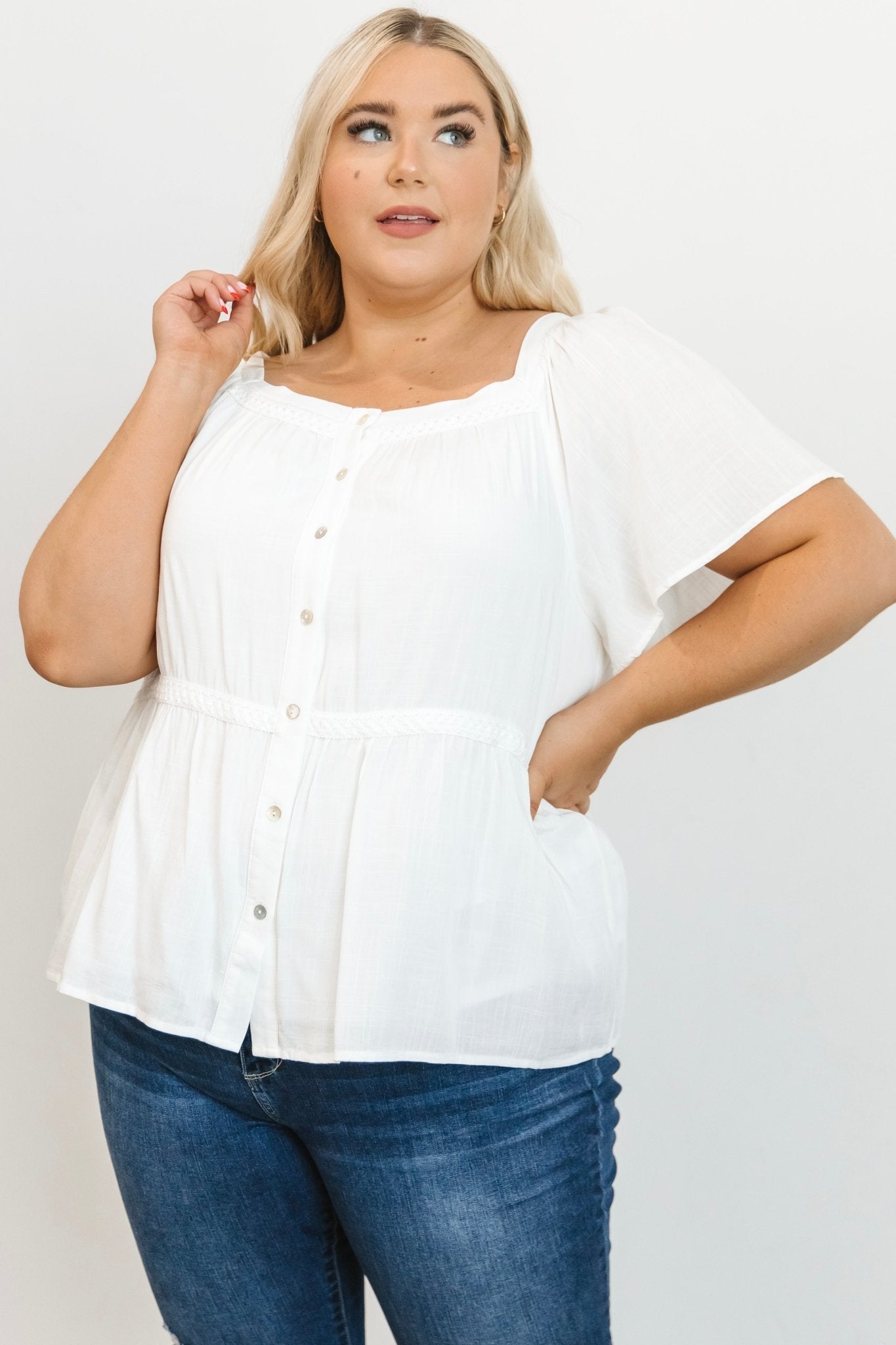 Unity Button Up Top | Off White Buy Cheap Countdown Package