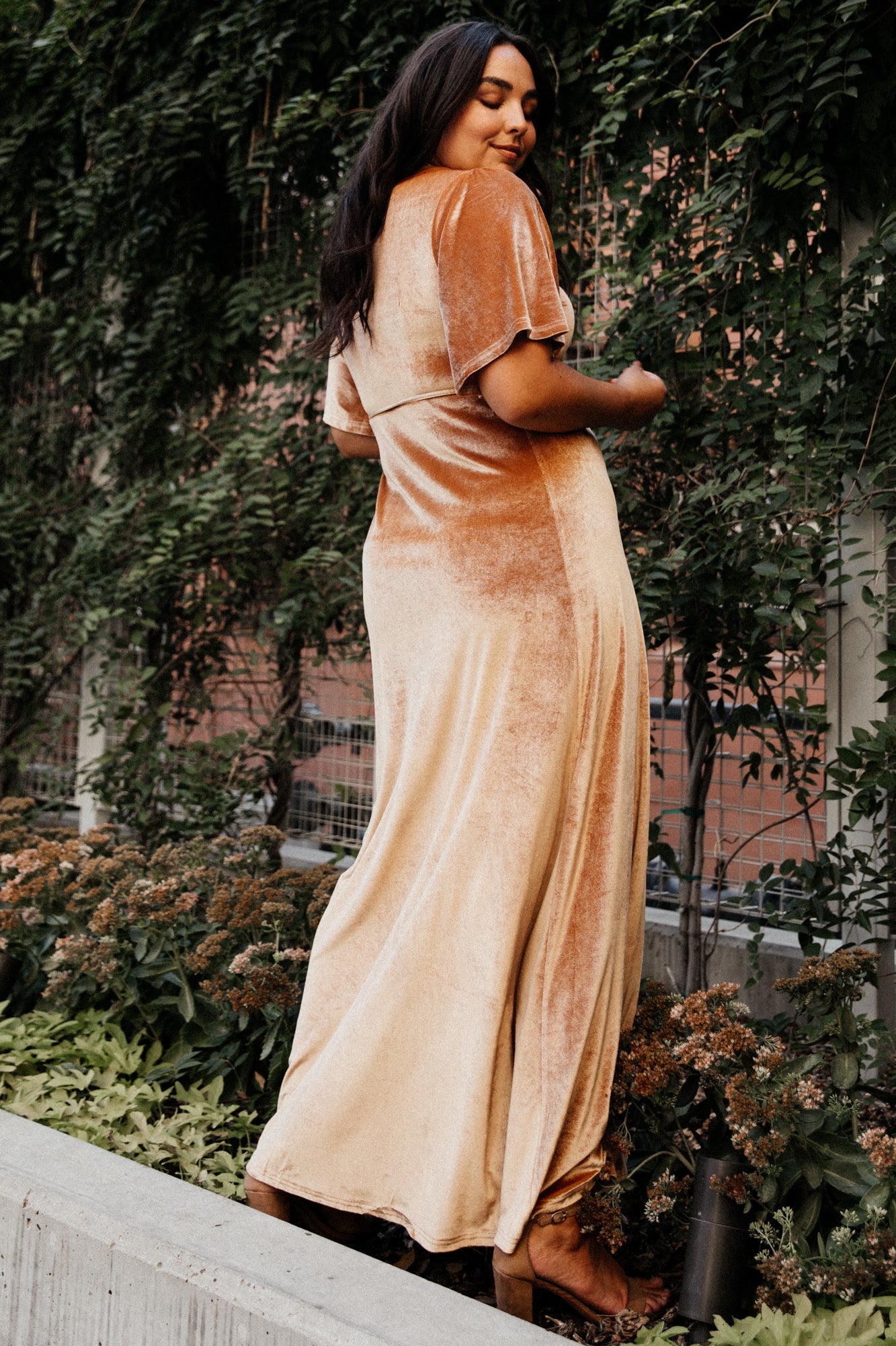 Meghan Velvet Wrap Maxi Dress | Golden Hour Browse For Sale