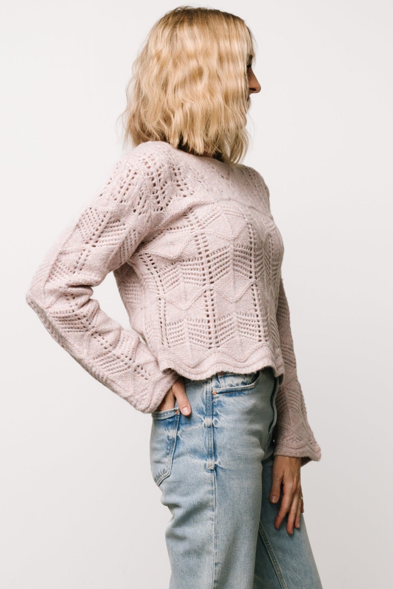 Jeanine Knit Sweater | Lilac Eastbay Online