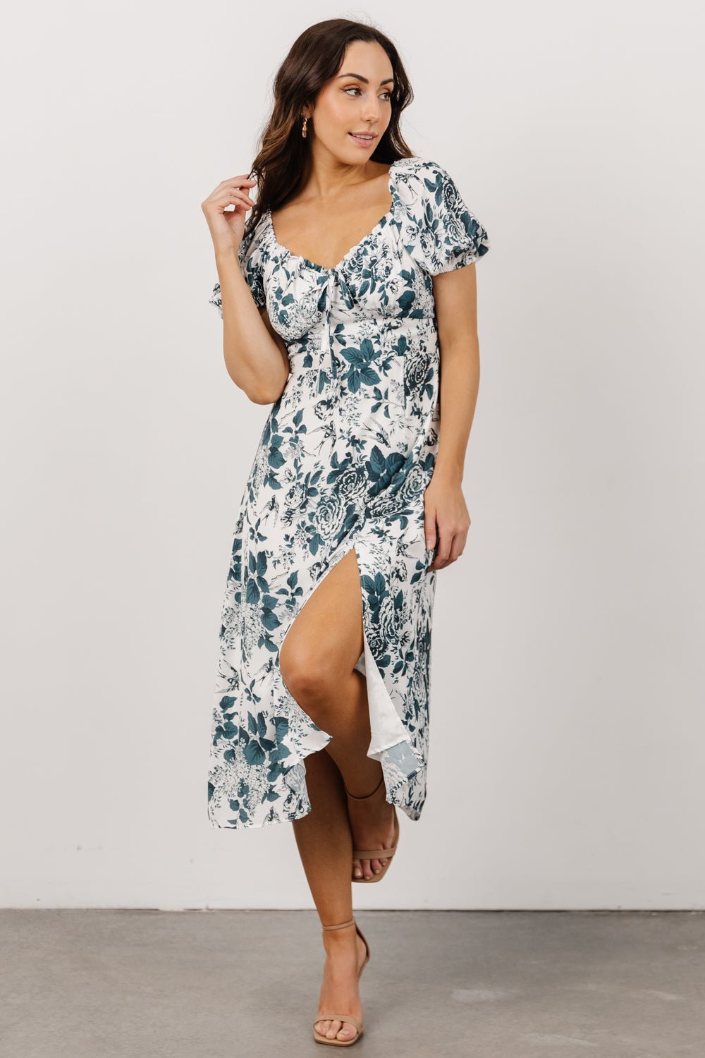 Cadence Midi Dress | Jade Floral Outlet Cheap Online