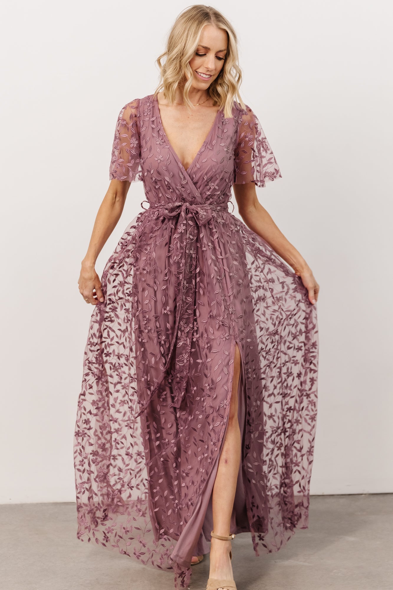 Marseille Embossed Maxi Dress | Lavender Outlet Best Pices