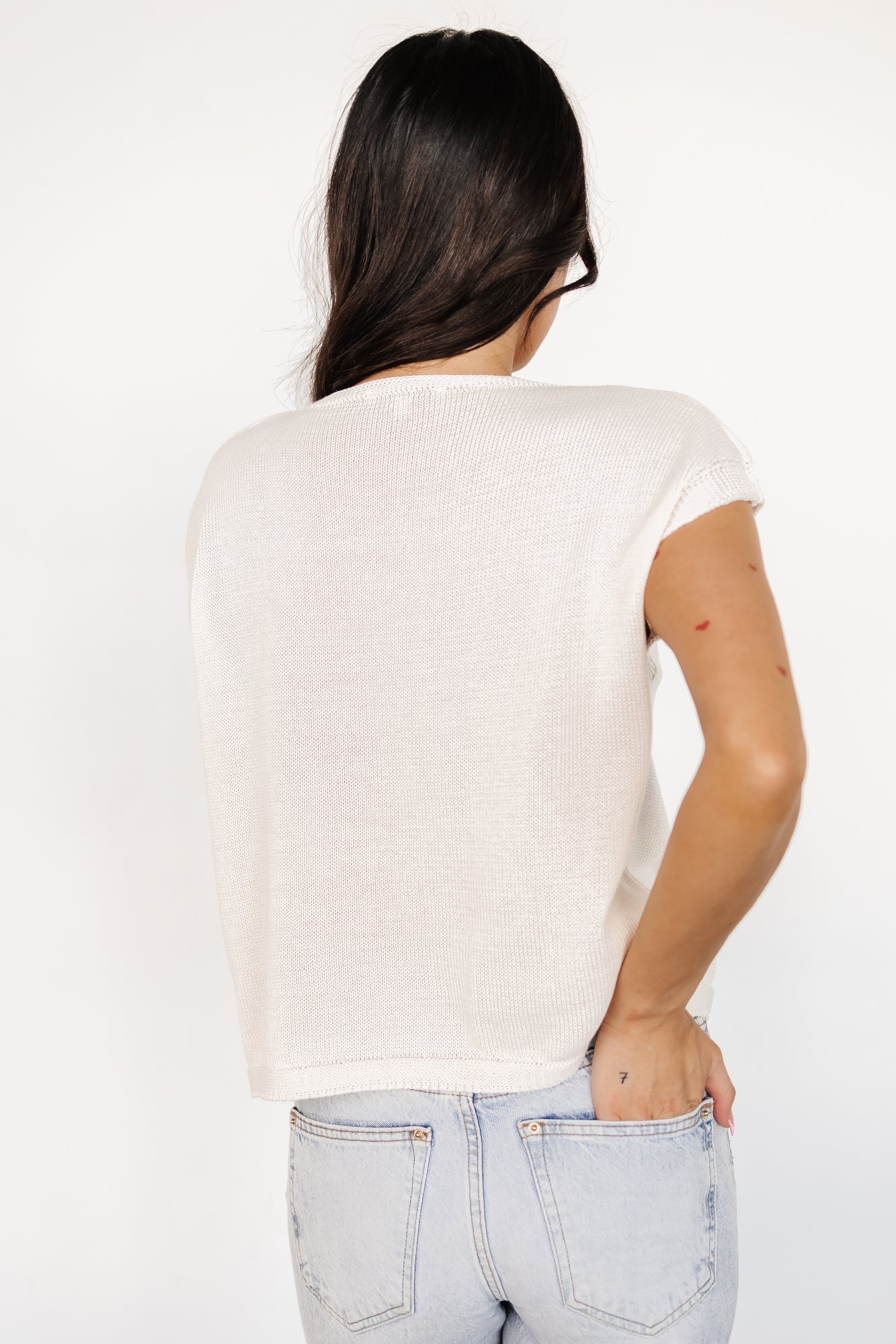 Lexie Knit Top | Cream + Cherry Applique Wide Range Of Cheap Online