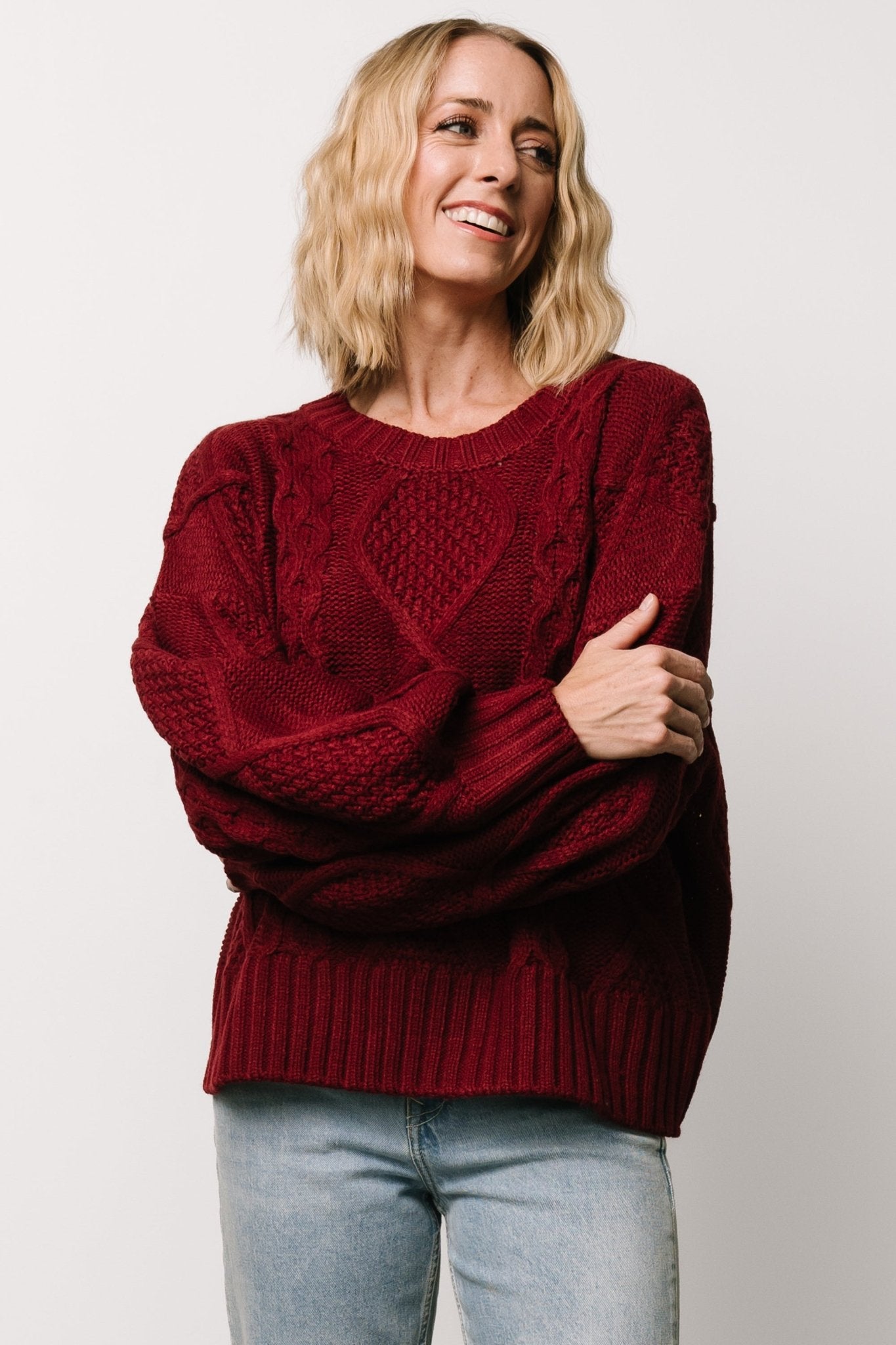 Anthony Knit Sweater | Wine Latest Collections Online