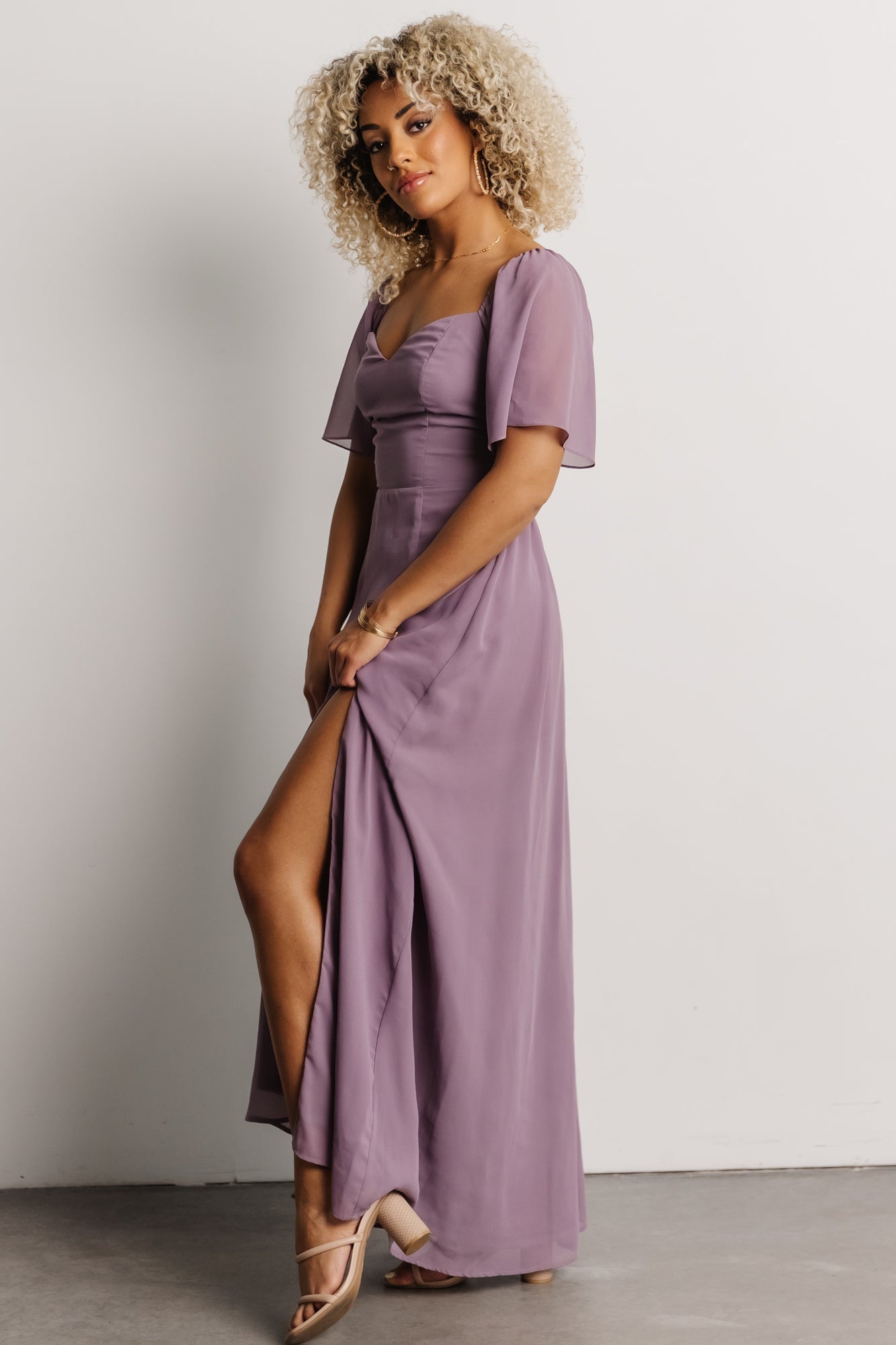 Sierra Sweetheart Maxi Dress | Lilac Enjoy For Sale