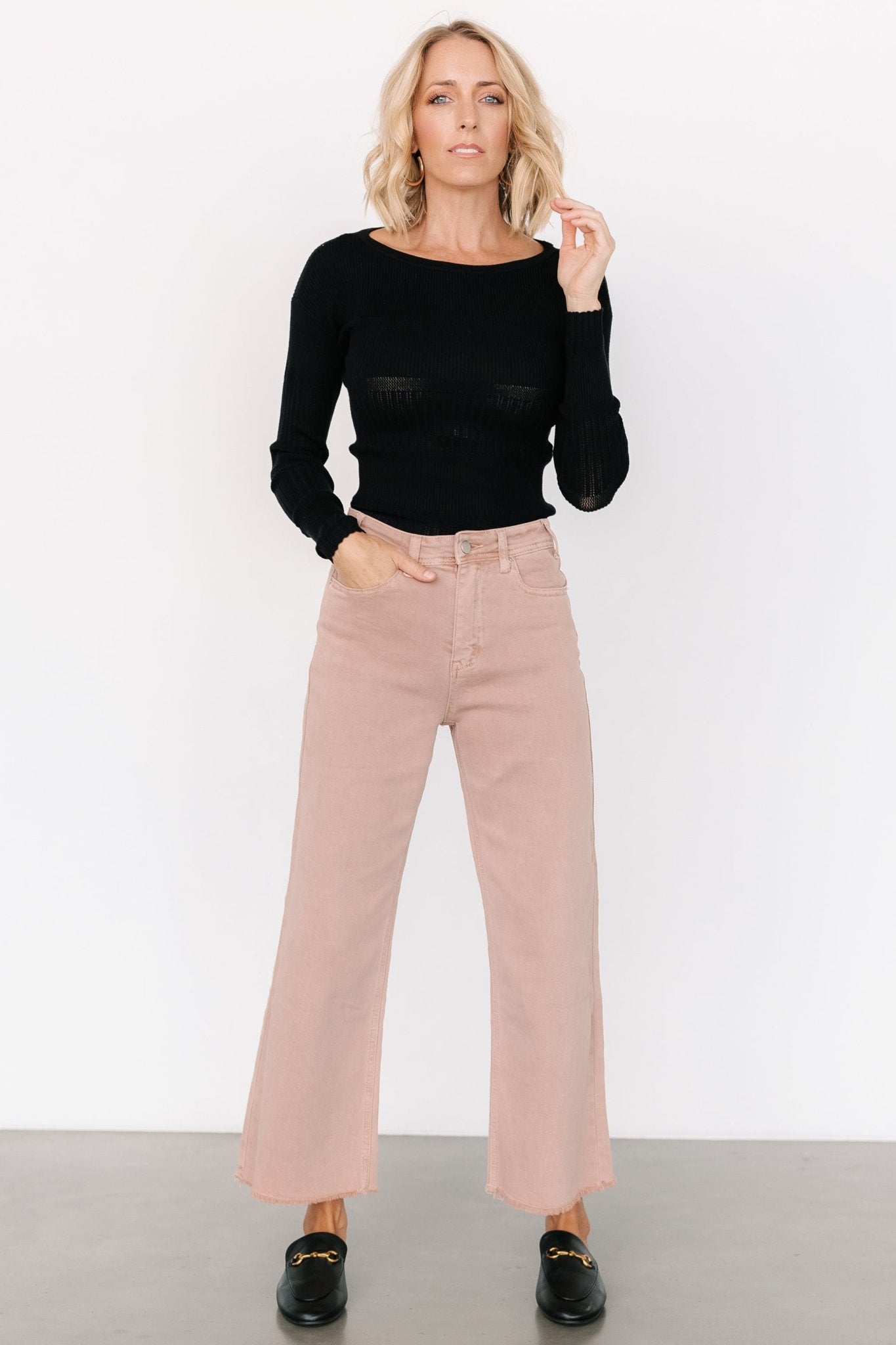 Spence Denim Pants | Dusty Rose Outlet Manchester Great Sale