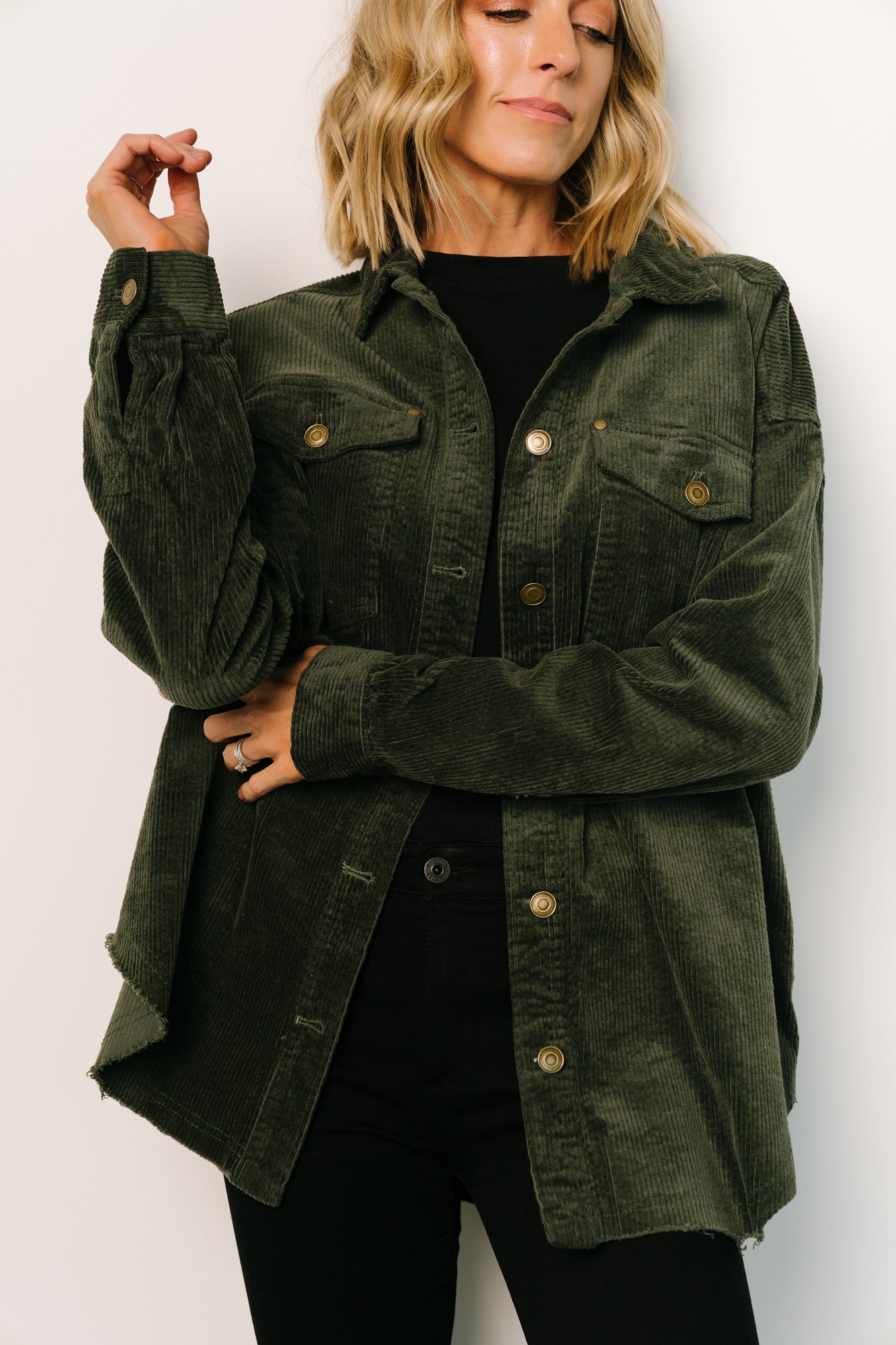 Greeley Corduroy Jacket | Deep Green Free Shipping Clearance Store