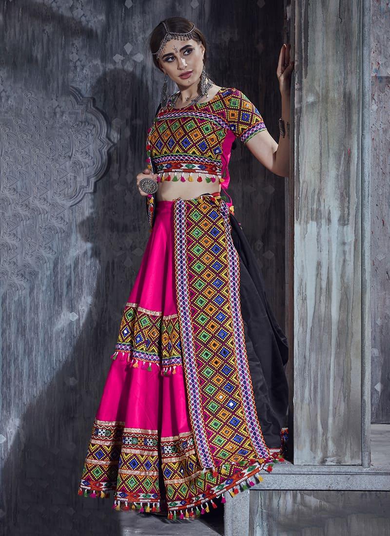 Pink Color Designer Chaniya Choli For Navratri Discount Order