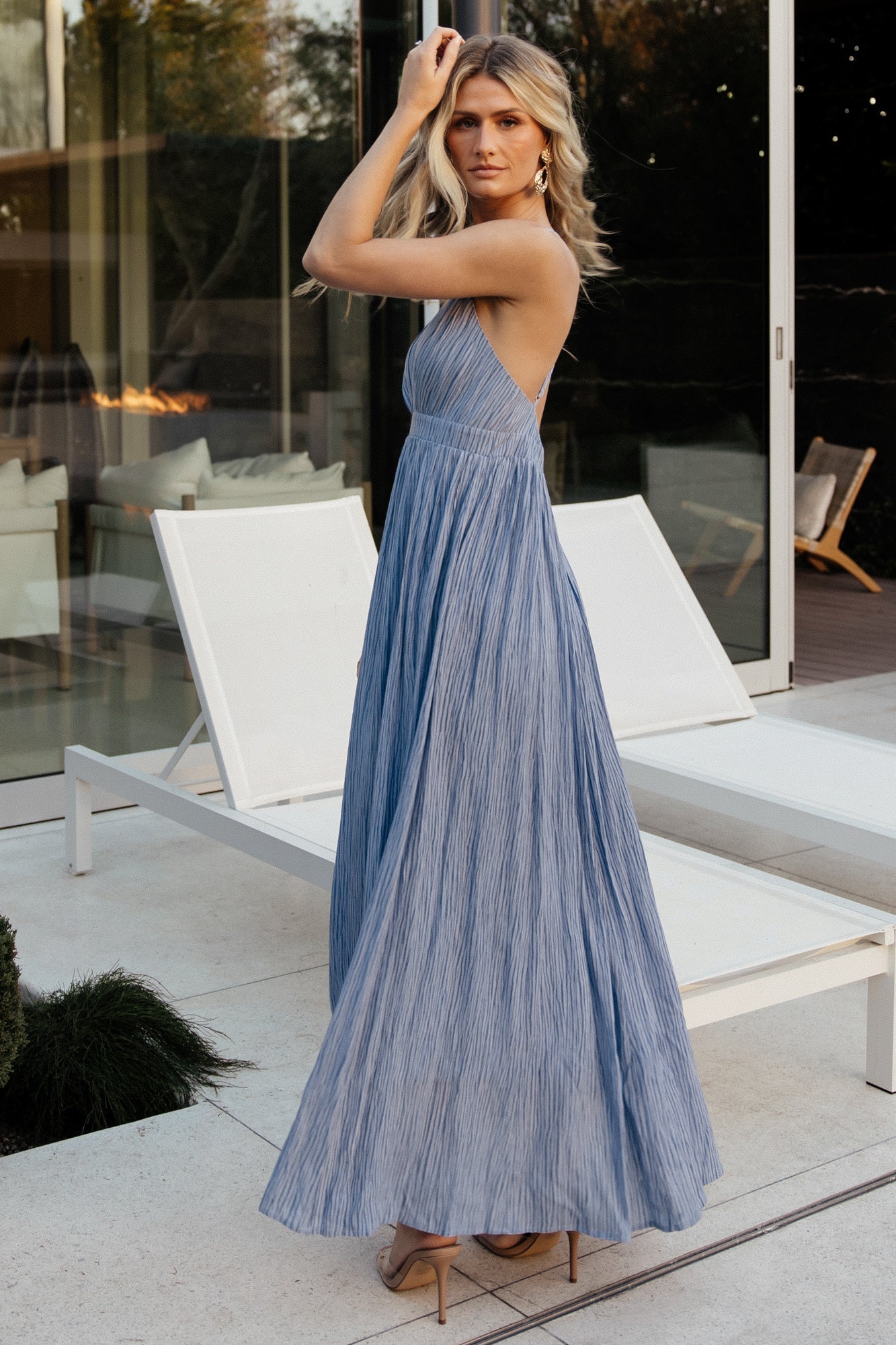 Korley Maxi Dress | Blue Stripe Choice Online