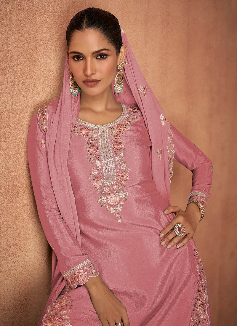 Outstanding Designer Embroidered Party Wear Sharara Suit Visit Sale Online