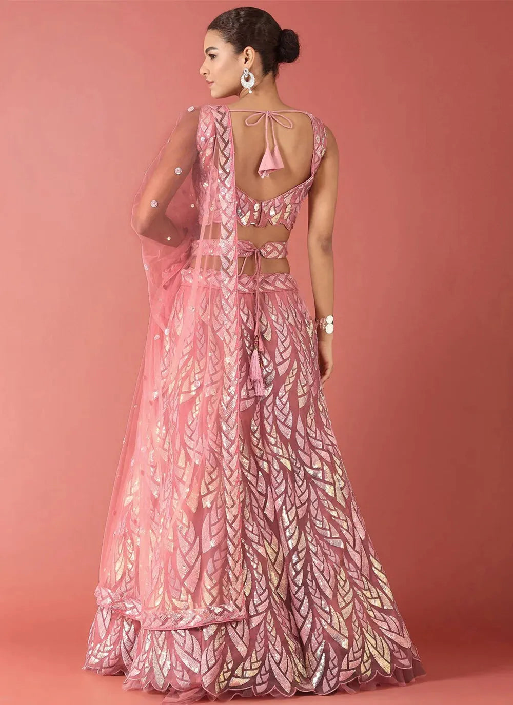 Fabulous Embroidered Classic Pink Lehenga Choli Cheap Sale With Mastercard