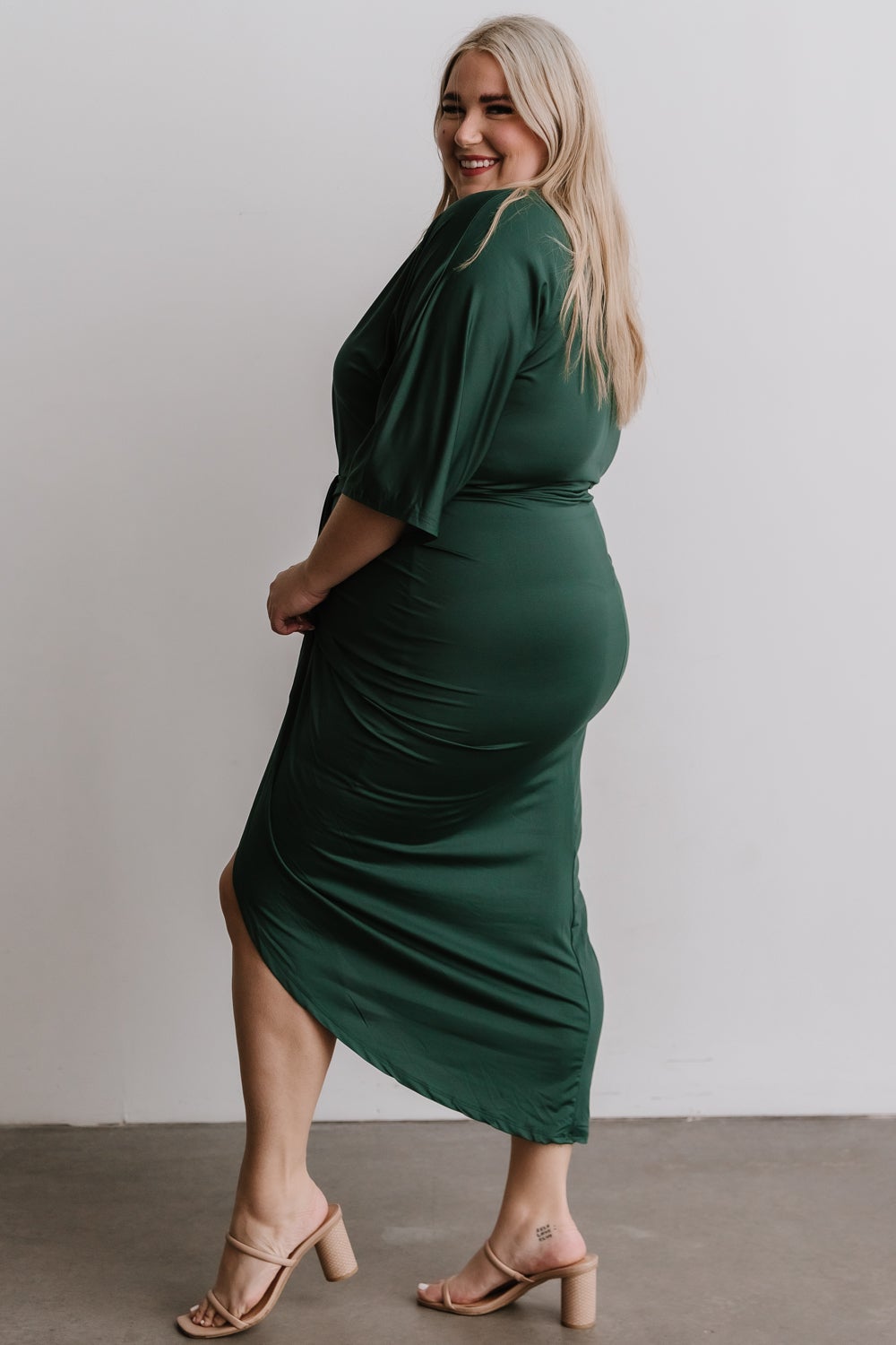 Mimi Midi Dress | Hunter Green Fast Delivery Online