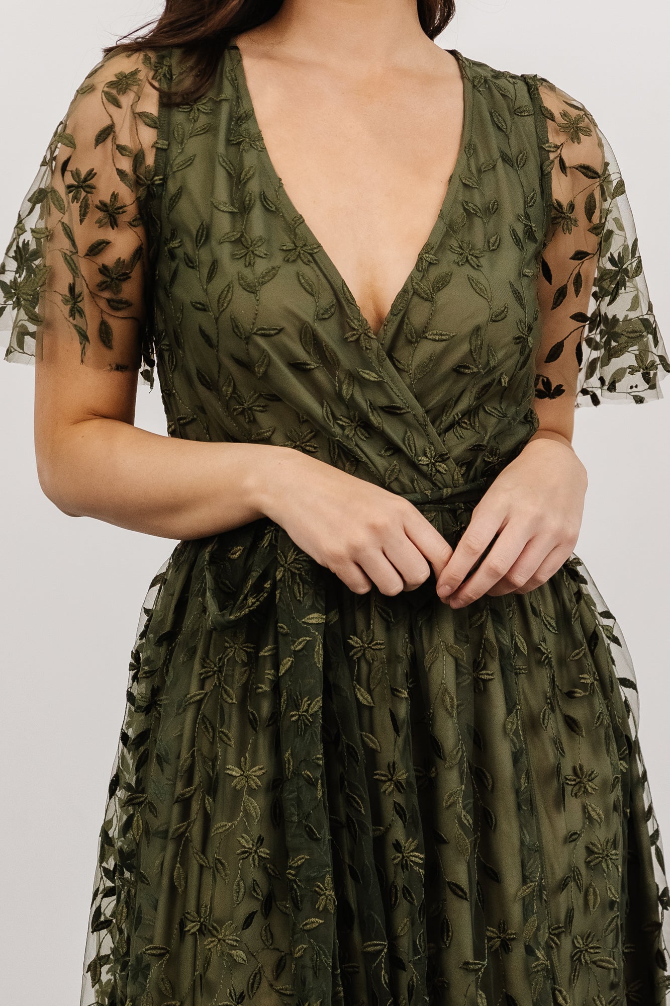 Marseille Embossed Maxi Dress | Olive 2025 New