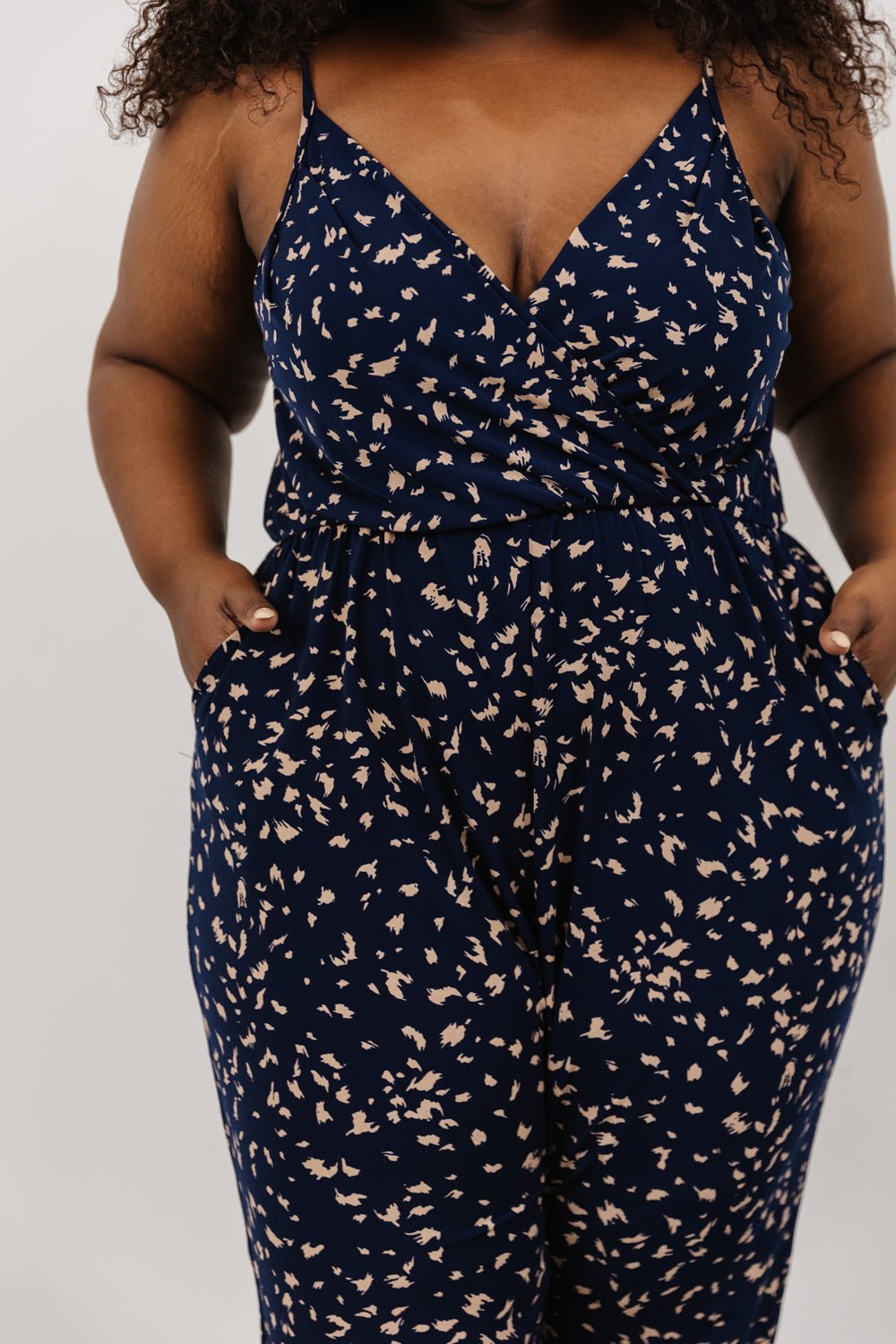 Sade Jumpsuit | Navy Print Fashion Style Cheap Online