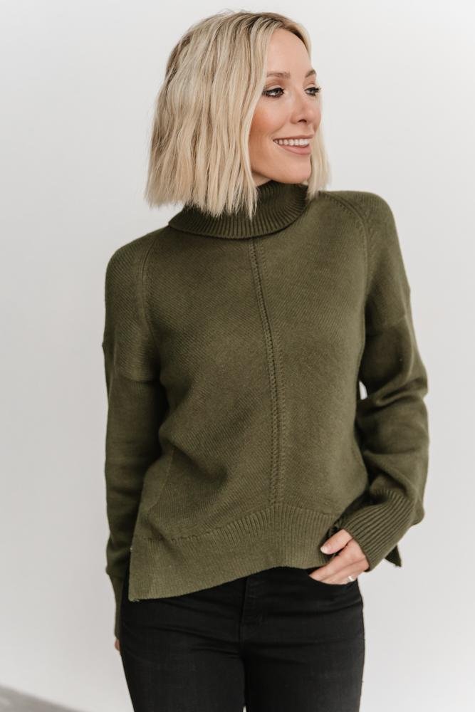 Collins Knit Sweater | Olive Clearance Exclusive