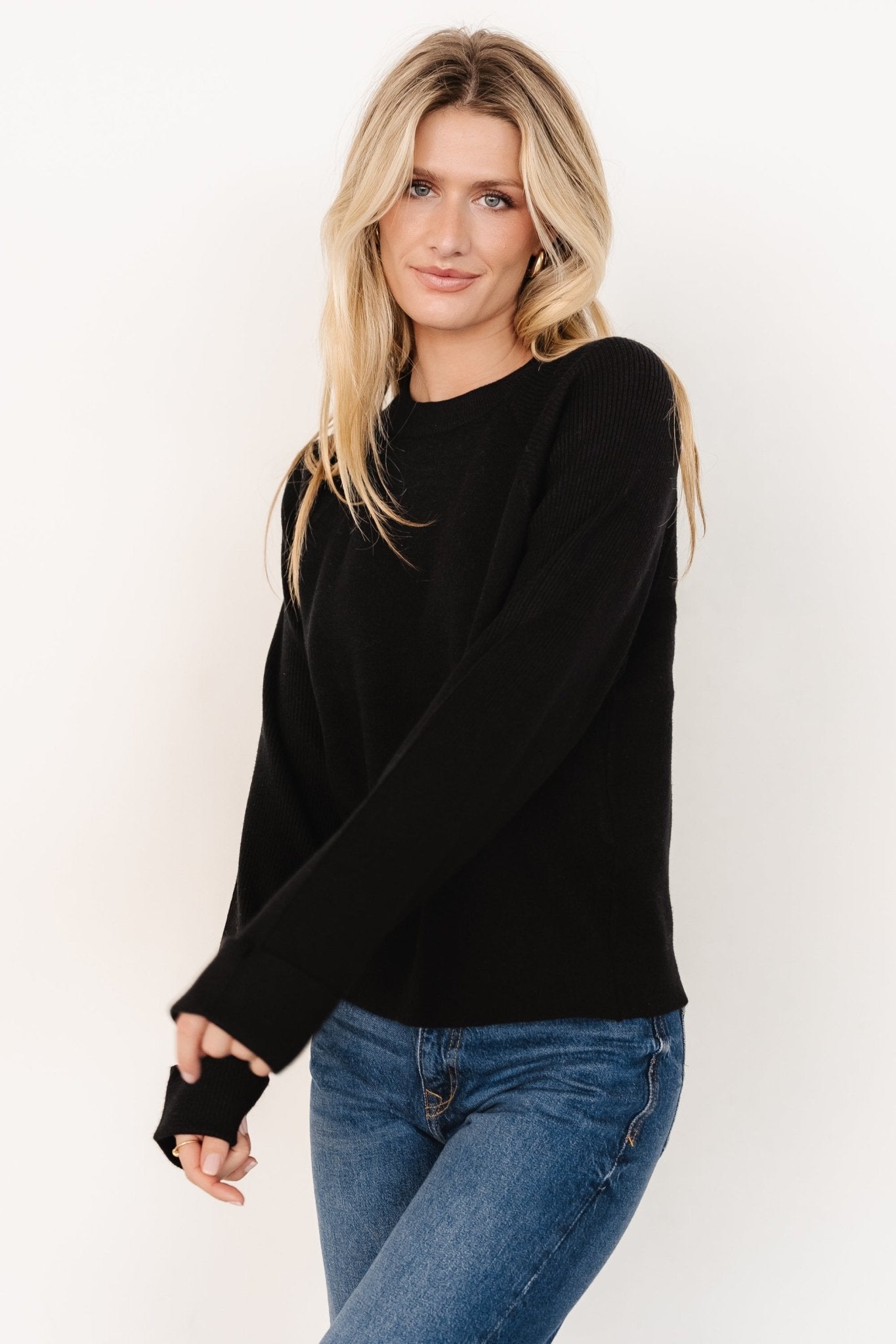 Helena Knit Sweater | Black Cheap For Nice